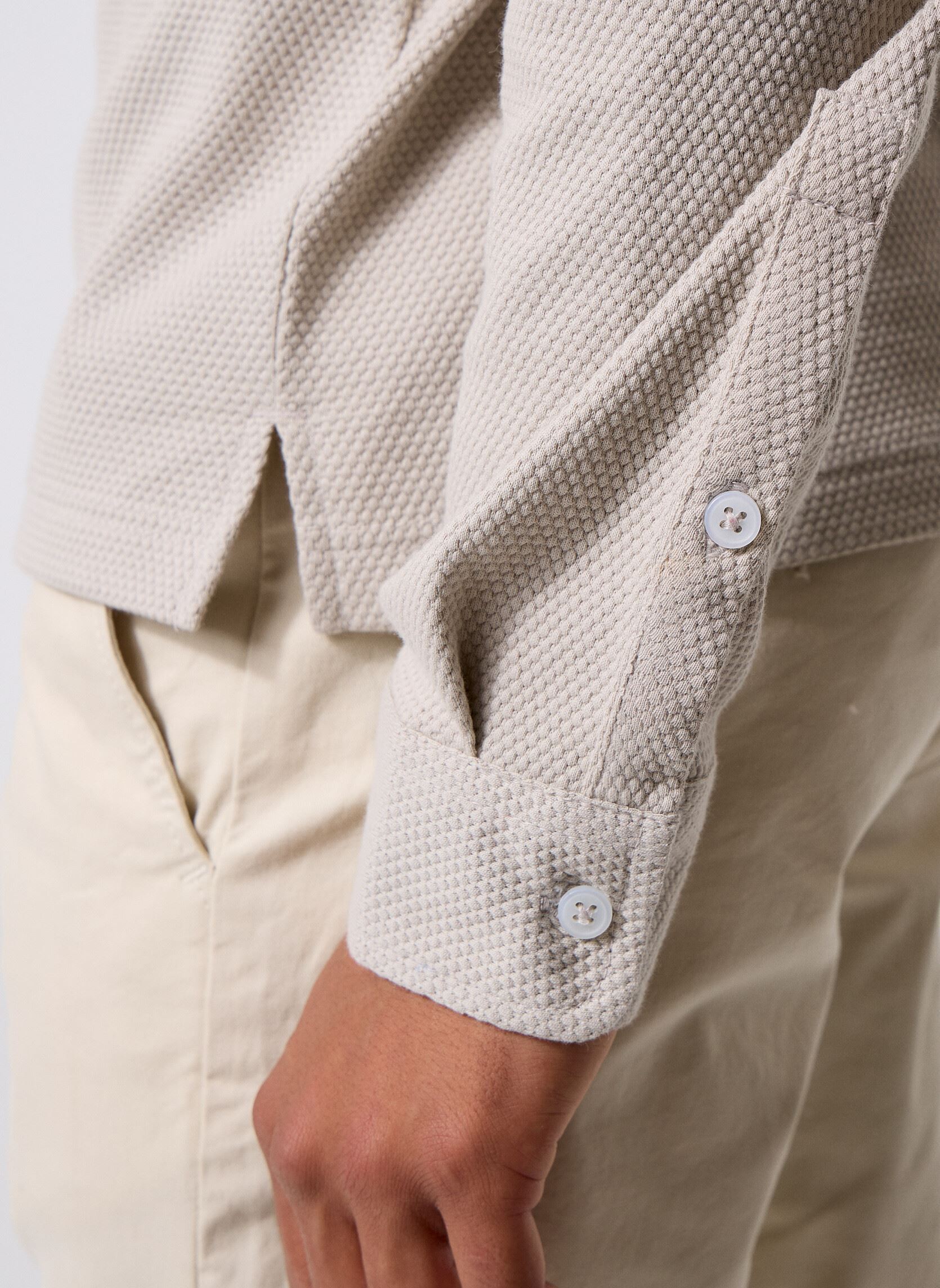 Korte mouwen polo's TPOLONG heren grijs MADE BY Korte mouwen polo's TPOLONG heren grijs Dove