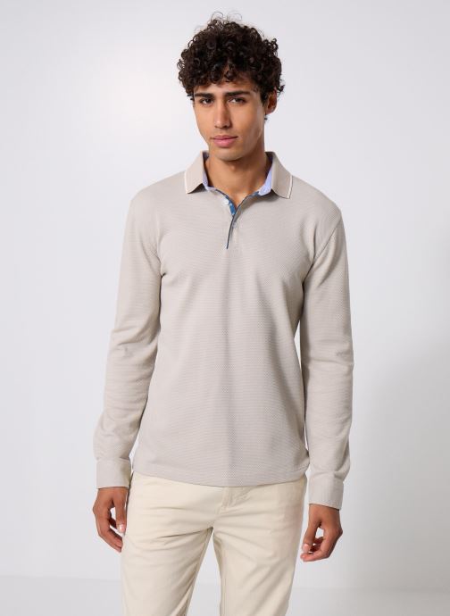 MADE BY Korte mouwen polo's TPOLONG heren grijs