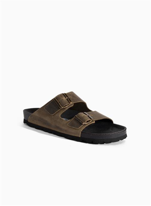 Bayton Mules en cuir ATLAS homme vert
