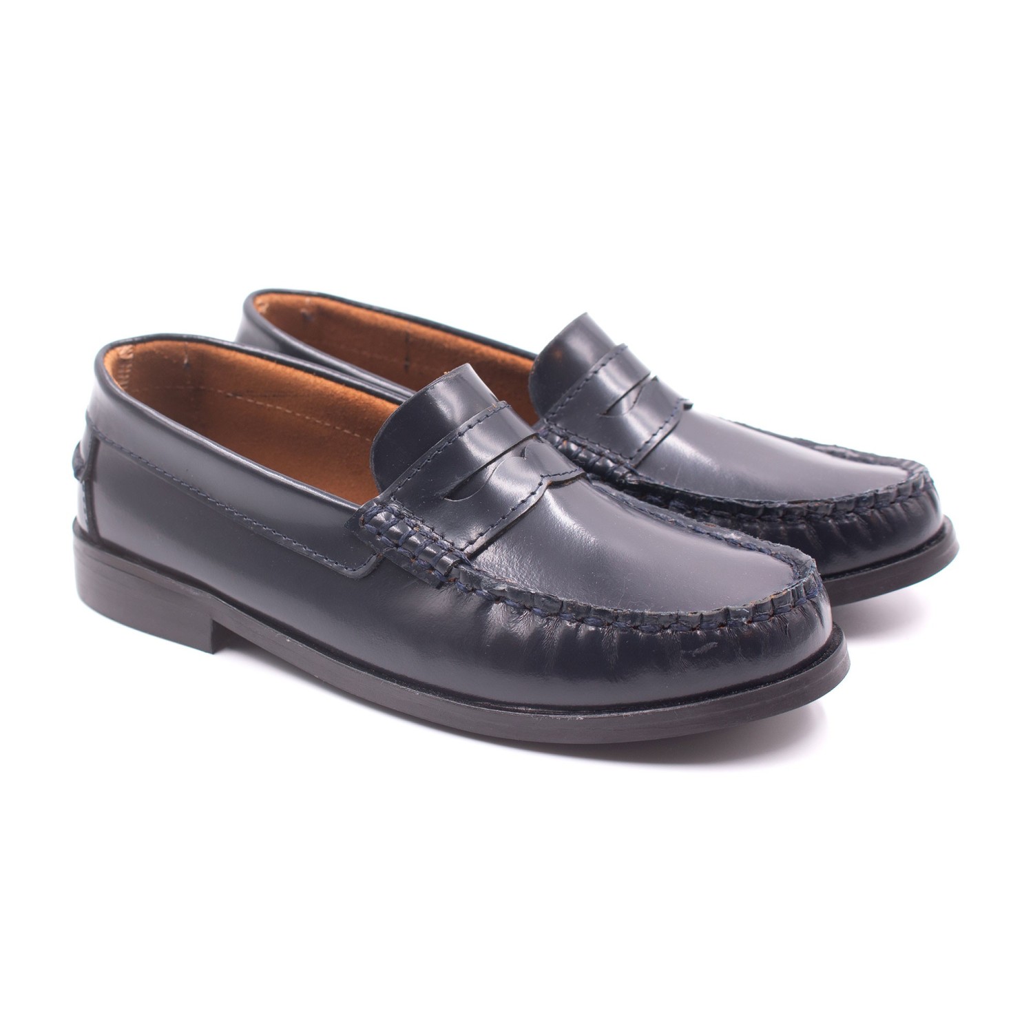 Mocassins Mocassin garçon garçon bleu Boni & Sidonie Mocassins Mocassin garçon garçon bleu Bleu