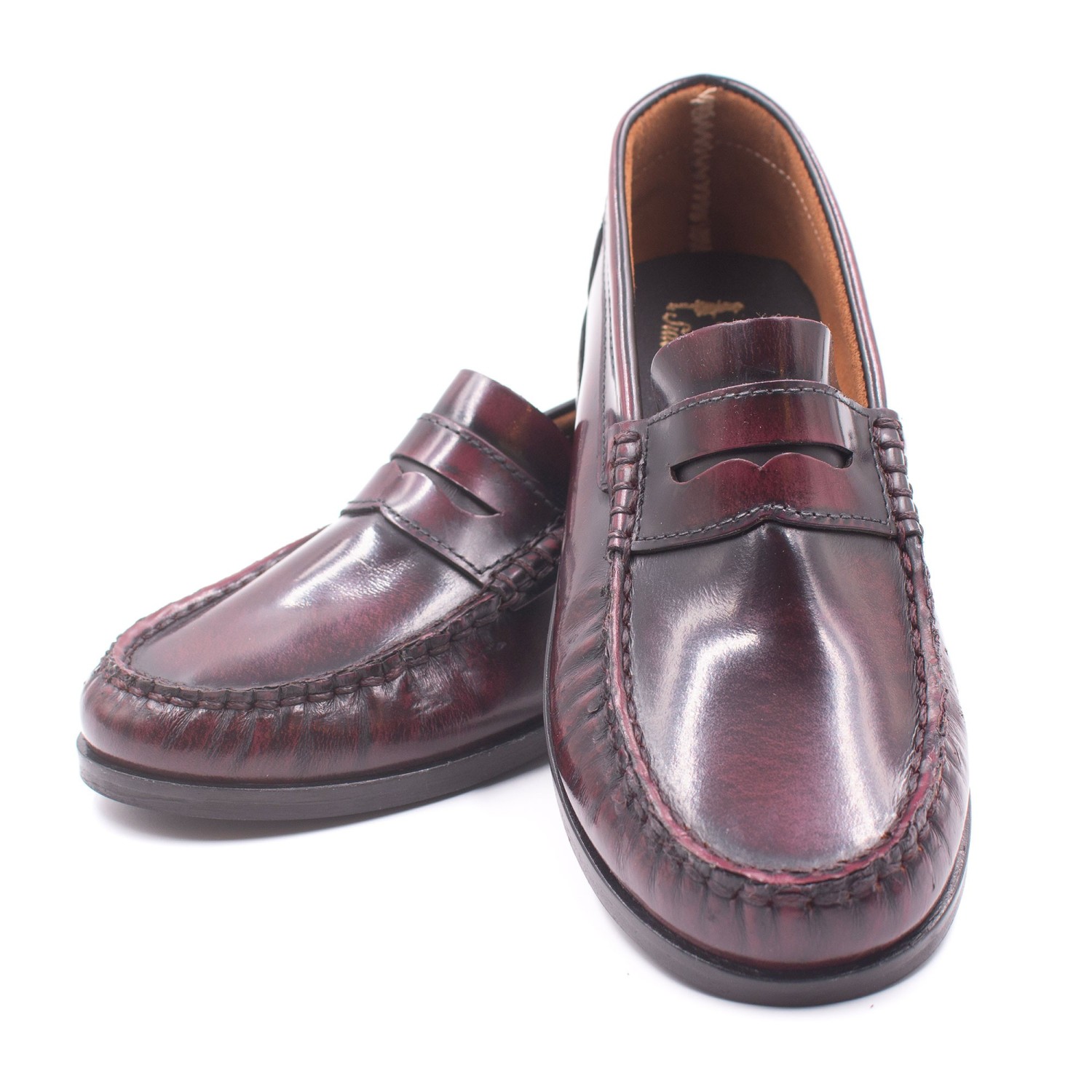 Mocassins Mocassin garçon garçon bordeaux Boni & Sidonie Mocassins Mocassin garçon garçon bordeaux Bordeaux