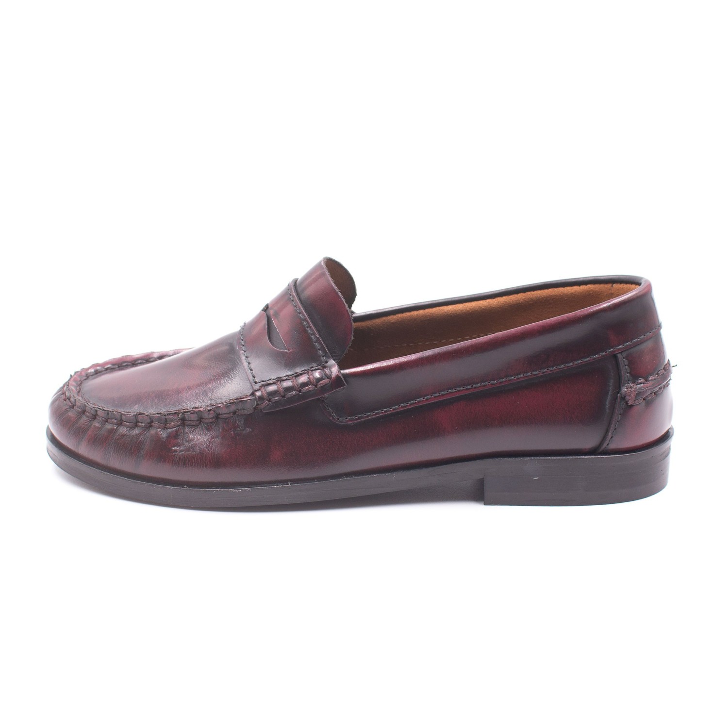 Mocassins Mocassin garçon garçon bordeaux Boni & Sidonie Mocassins Mocassin garçon garçon bordeaux Bordeaux