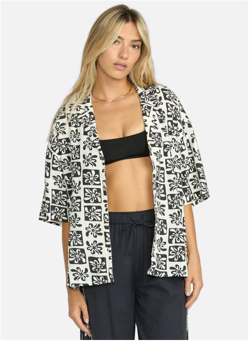 Billabong Chemises Beach side femme noir