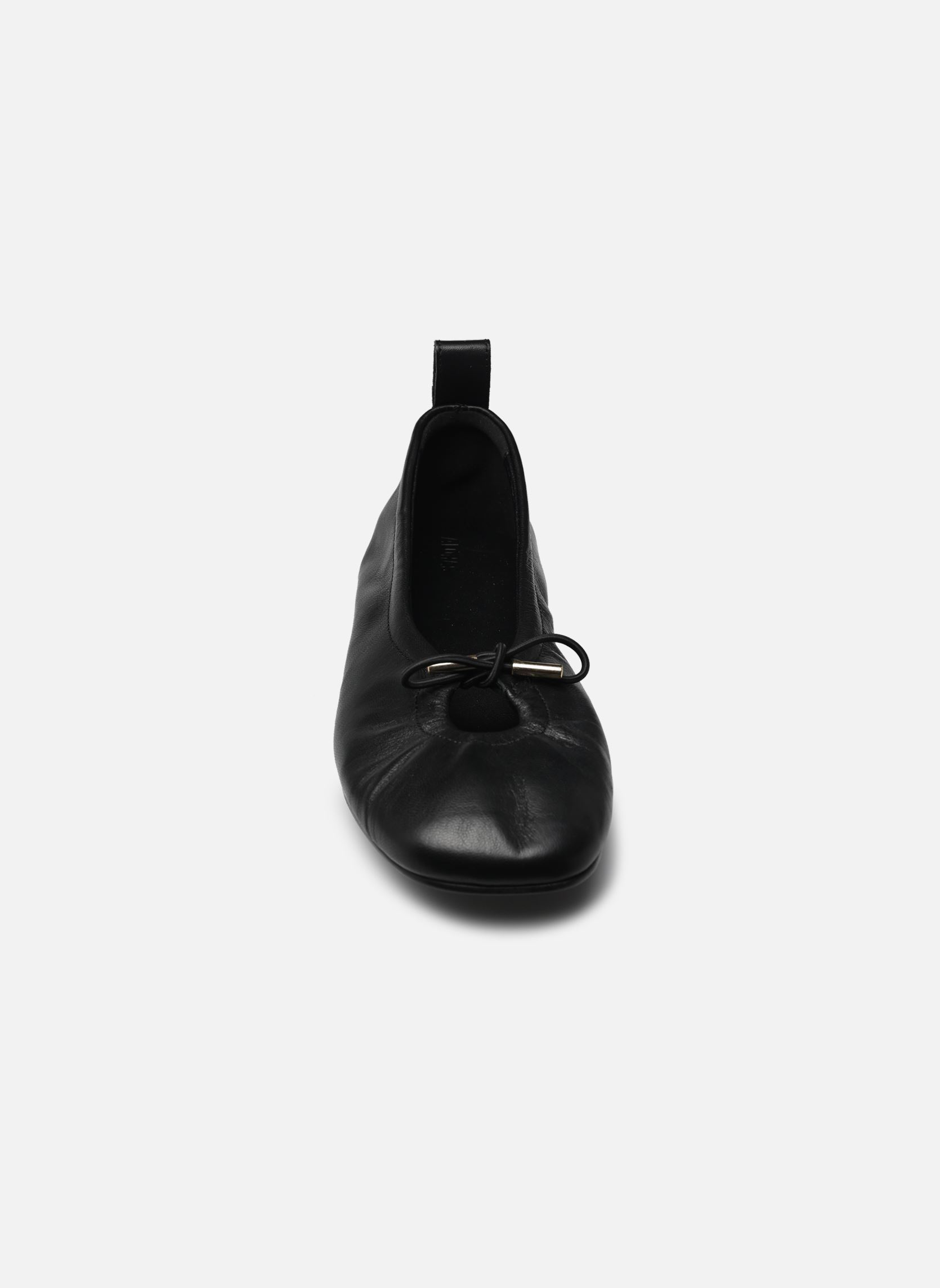 Klassieke ballerina's Rosalind dames zwart Alohas Klassieke ballerina's Rosalind dames zwart BLACK LEATHER