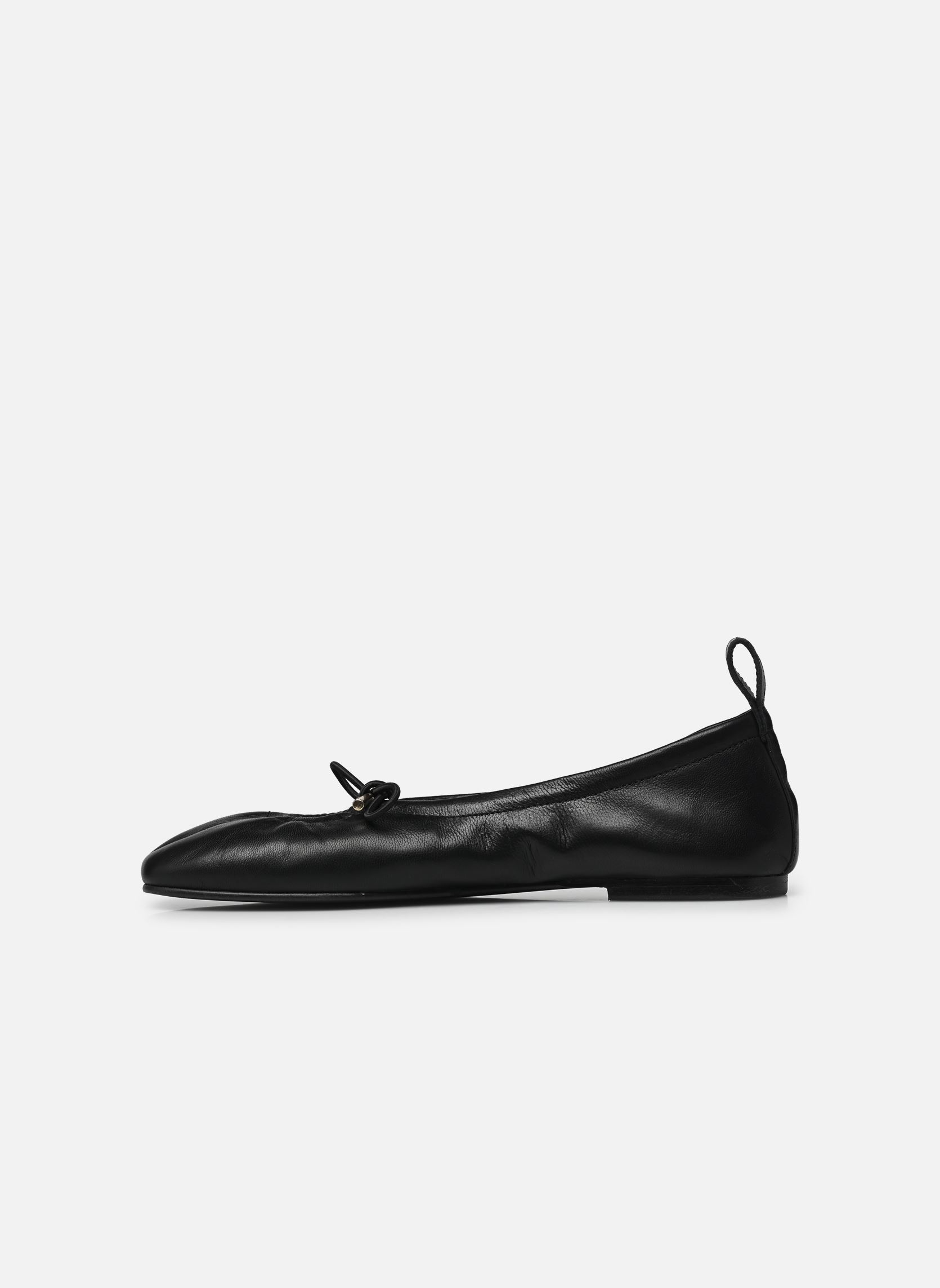 Klassieke ballerina's Rosalind dames zwart Alohas Klassieke ballerina's Rosalind dames zwart BLACK LEATHER