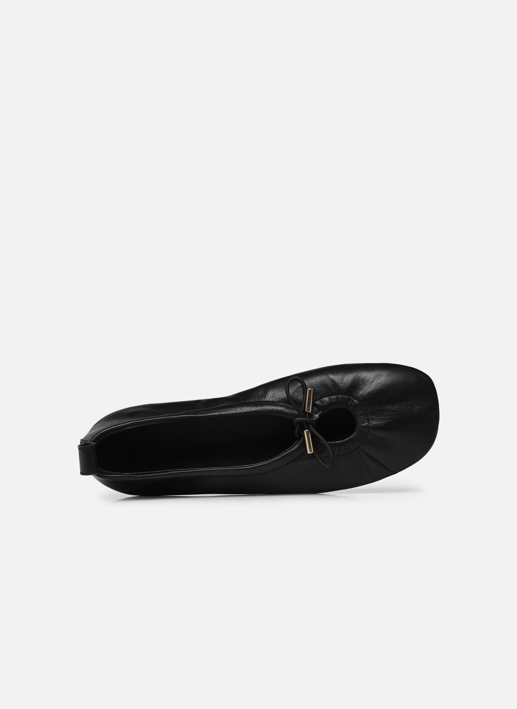 Klassieke ballerina's Rosalind dames zwart Alohas Klassieke ballerina's Rosalind dames zwart BLACK LEATHER