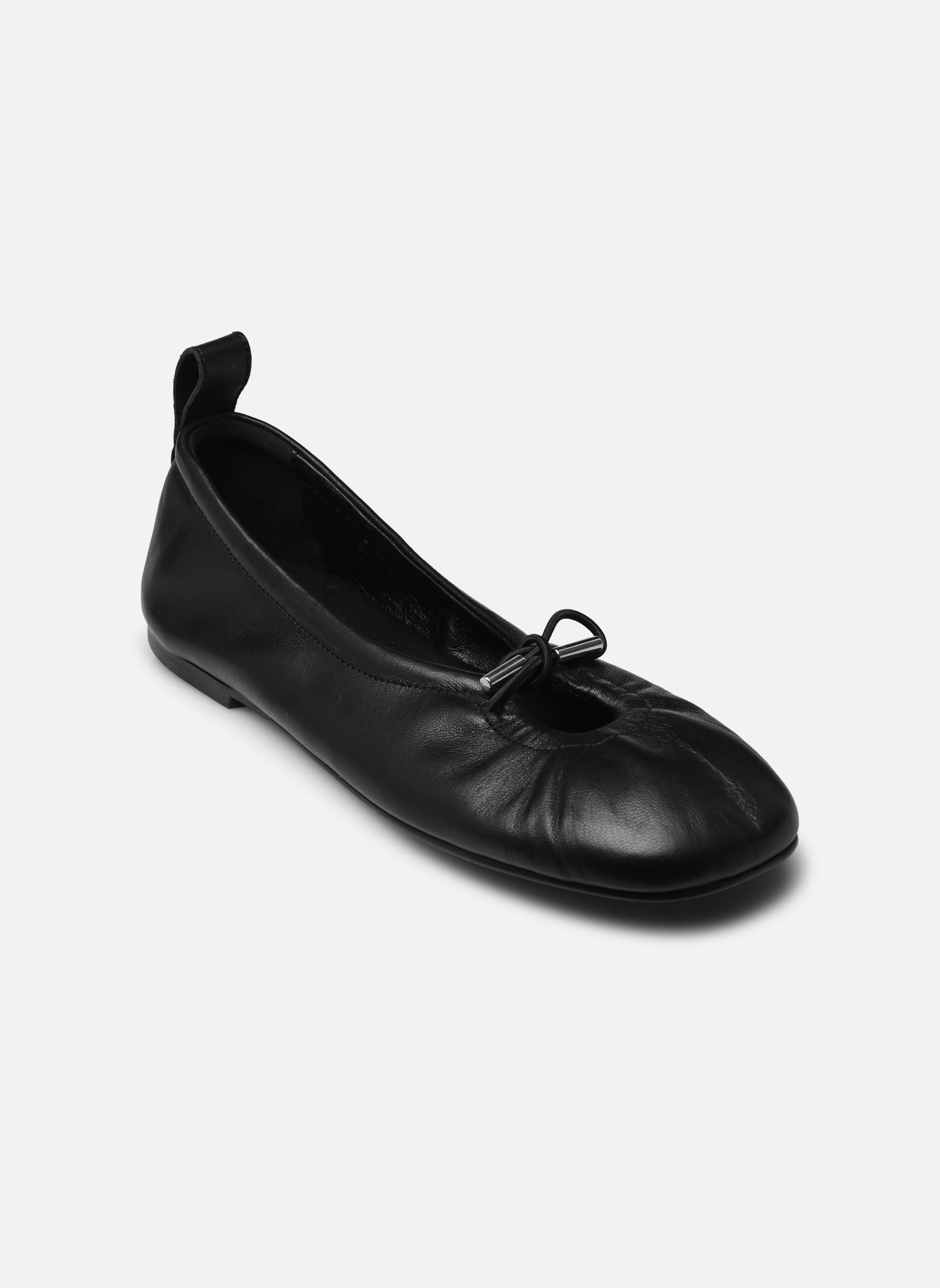 Klassieke ballerina's Rosalind dames zwart Alohas Klassieke ballerina's Rosalind dames zwart BLACK LEATHER