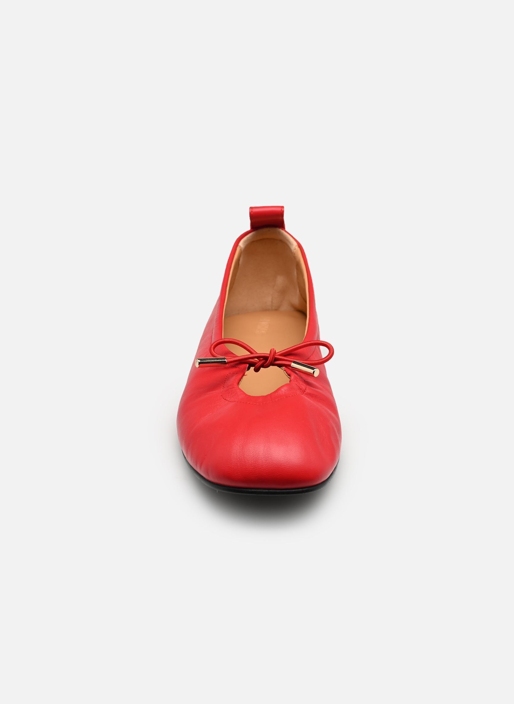 Klassische Ballerinas Rosalind damen rot Alohas Klassische Ballerinas Rosalind damen rot RED LEATHER