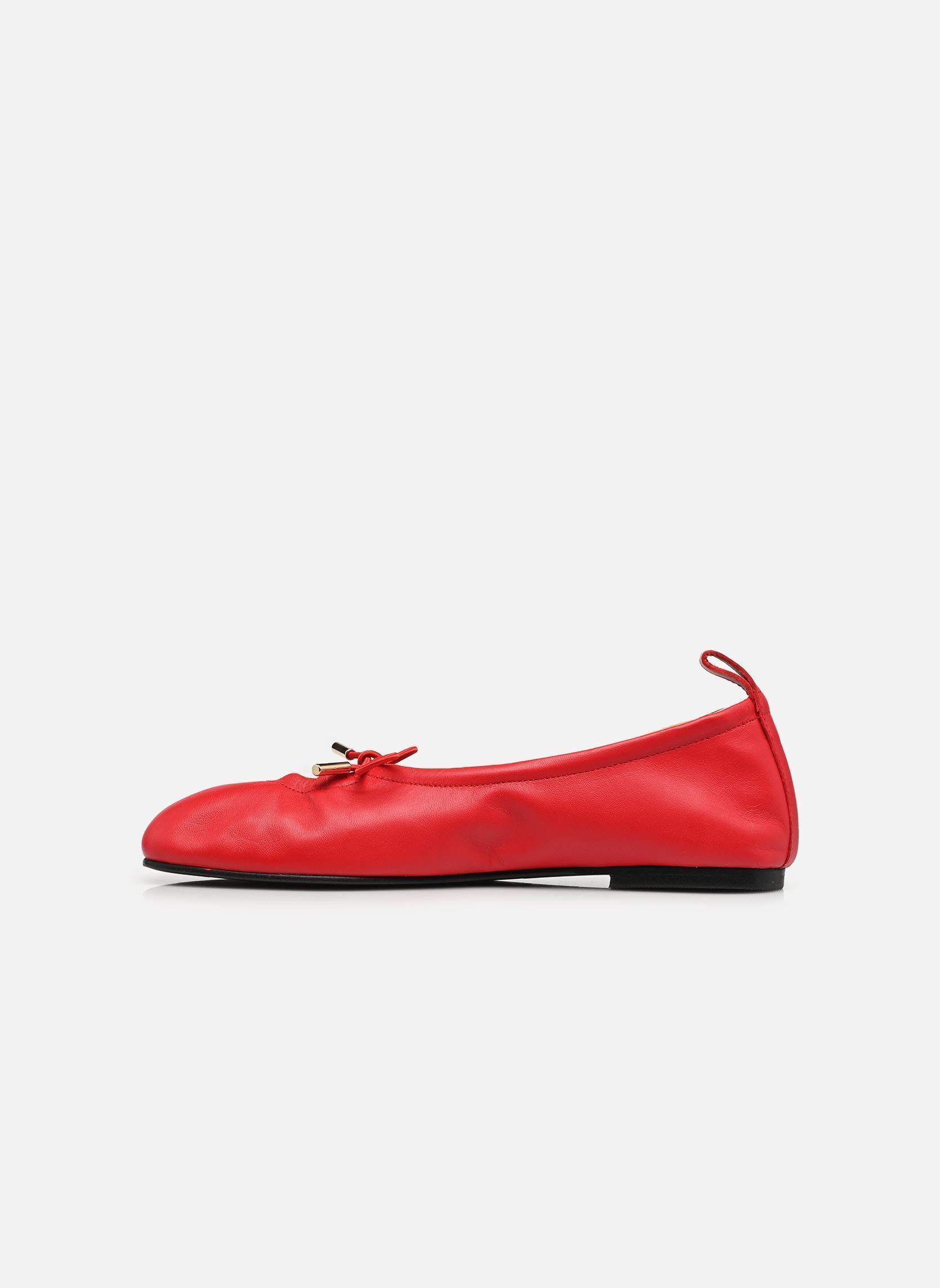 Klassische Ballerinas Rosalind damen rot Alohas Klassische Ballerinas Rosalind damen rot RED LEATHER