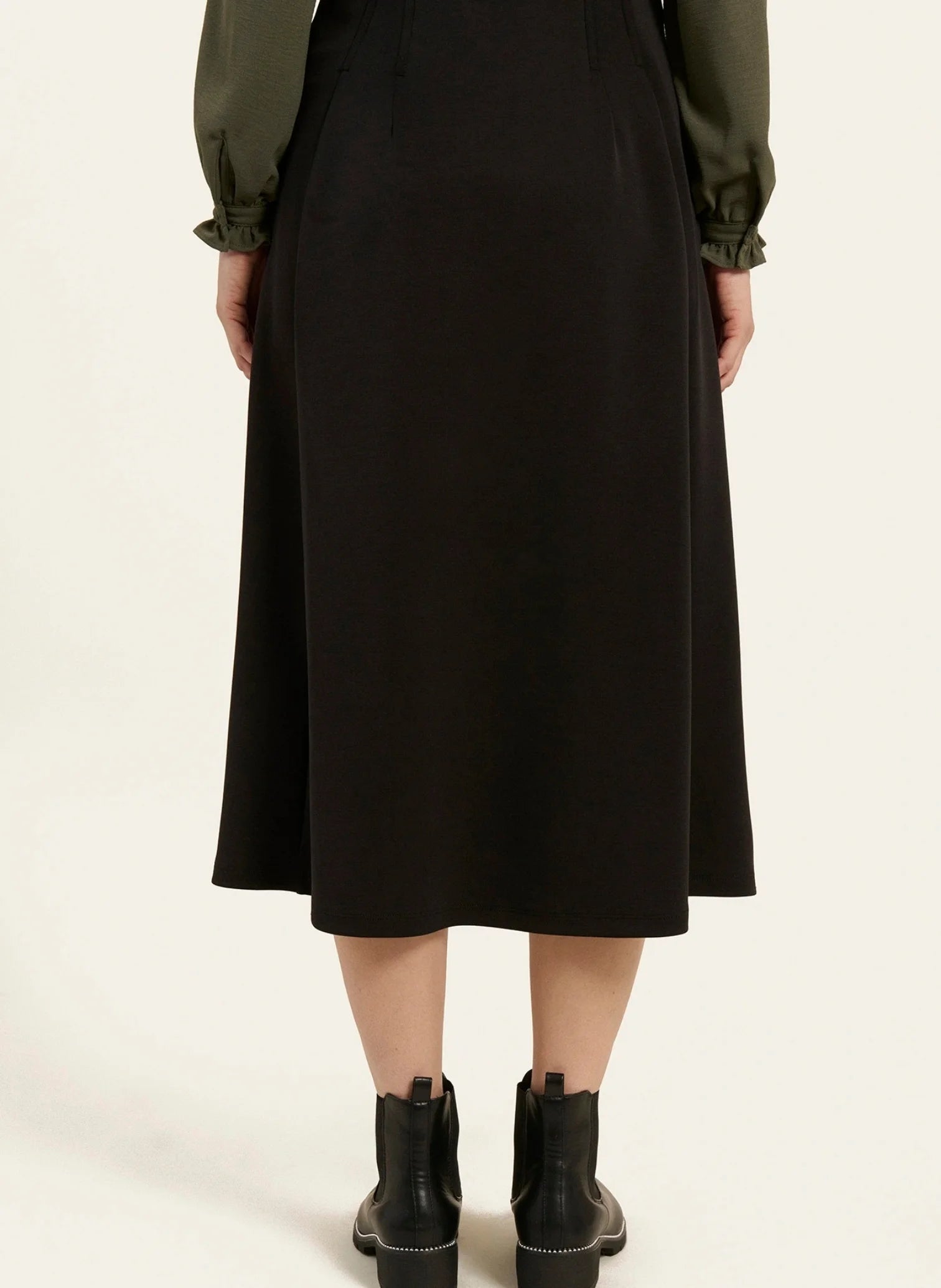 Jupe Noire Satinée Naf Naf Taille 34 (XS) - Style Superposée - Occasion Très Bon état (portée 1 Fois)
