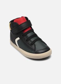 Sneakers alte B GISLI BOY D nero Geox Sneakers alte B GISLI BOY D nero BLACK/DK GREEN
