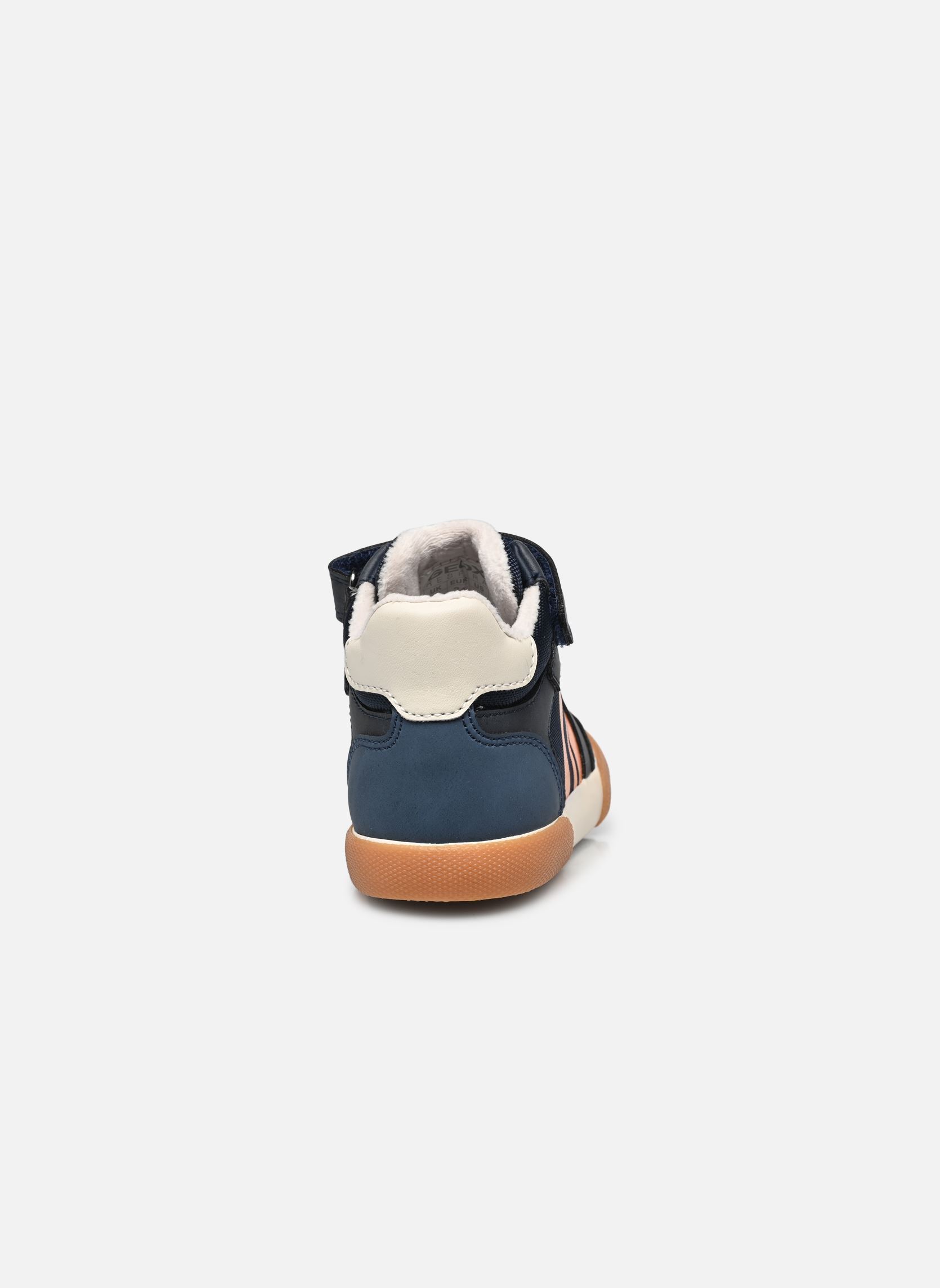 Baskets hautes B GISLI BOY E bleu Geox Baskets hautes B GISLI BOY E bleu Bl Mar/Orange Foncé