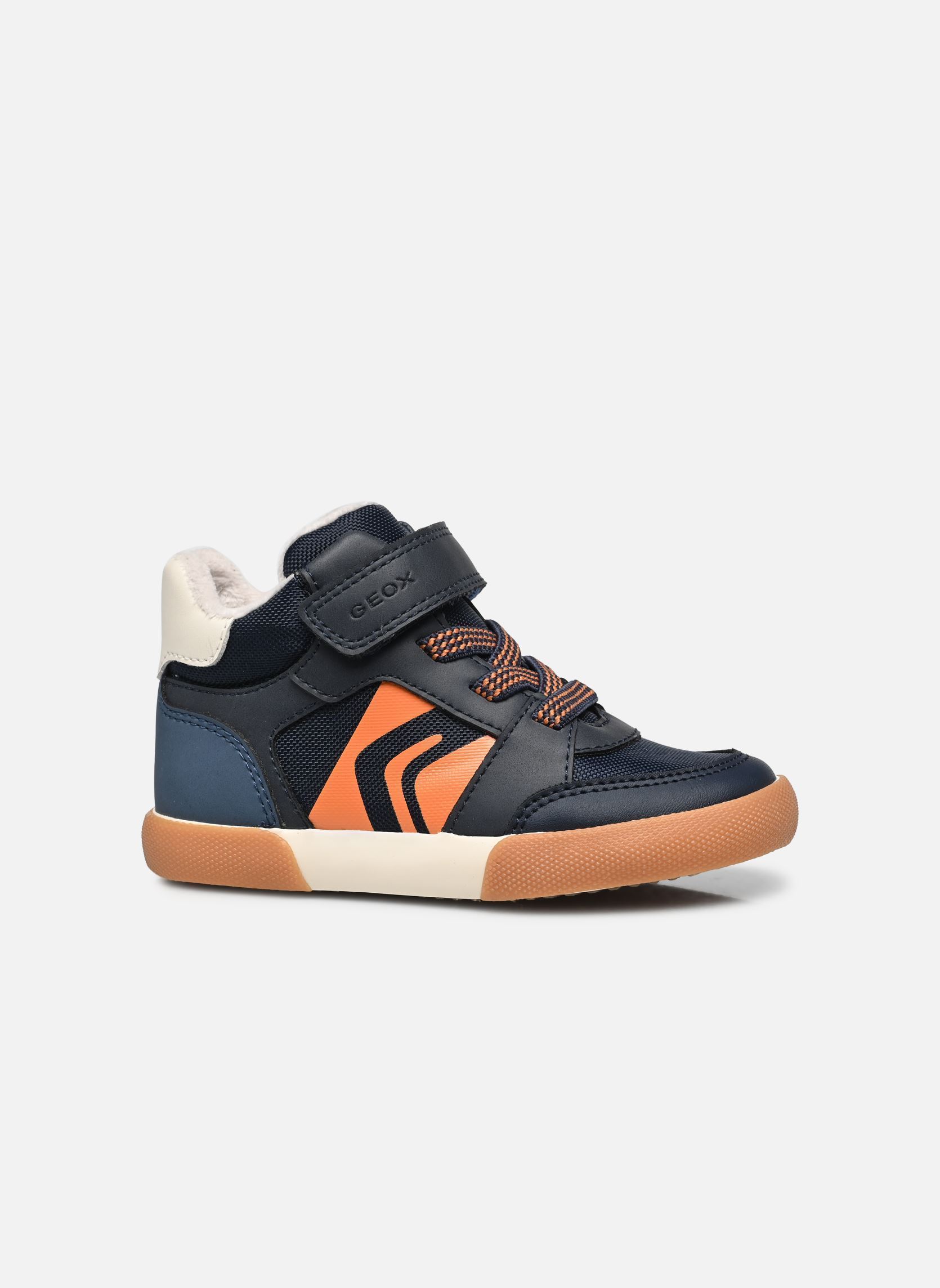 Baskets hautes B GISLI BOY E bleu Geox Baskets hautes B GISLI BOY E bleu Bl Mar/Orange Foncé