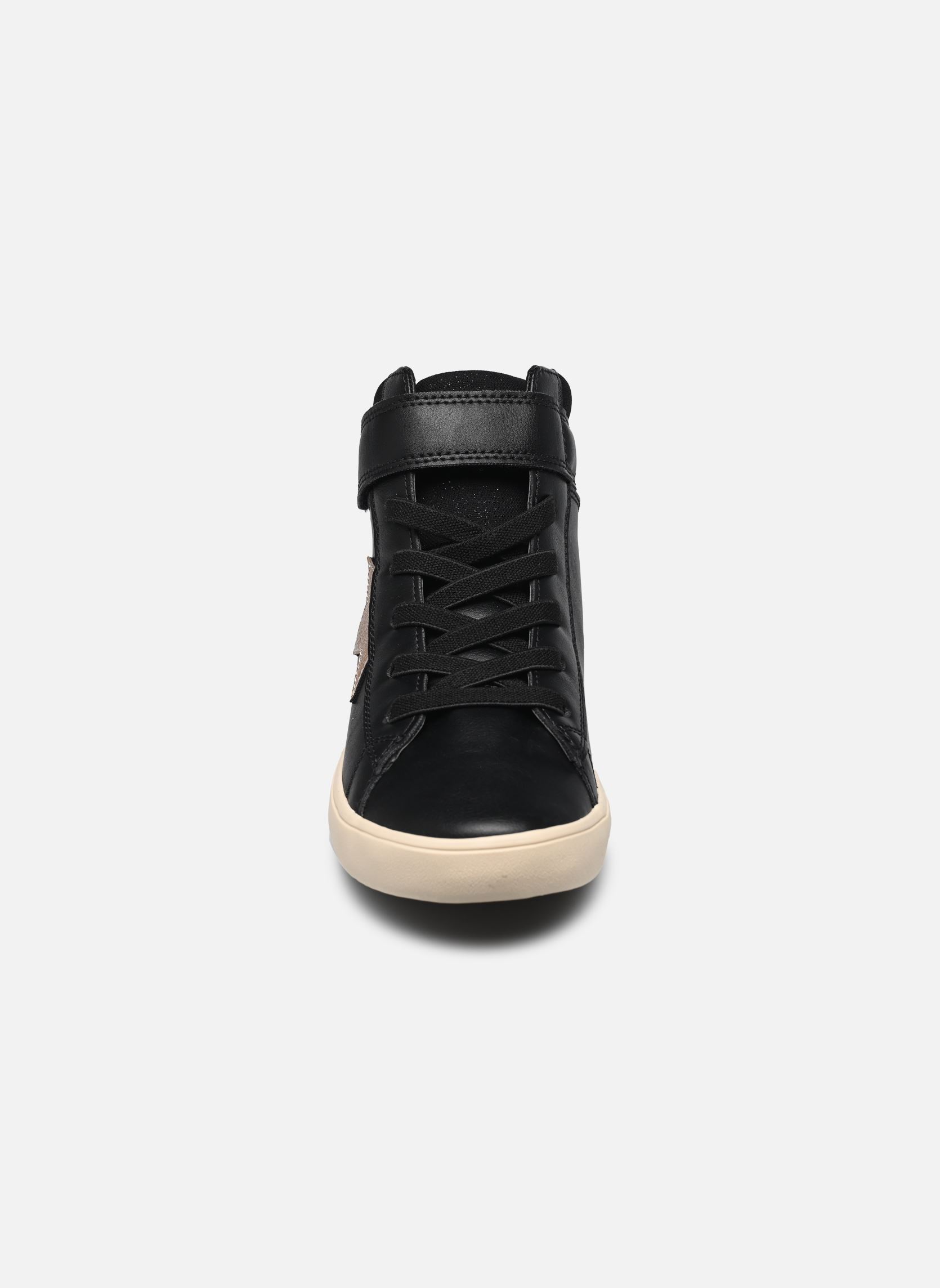 Knöchelhohe Sneaker J GISLI GIRL C mädchen schwarz Geox Knöchelhohe Sneaker J GISLI GIRL C mädchen schwarz BLACK/CHAMPAGNE