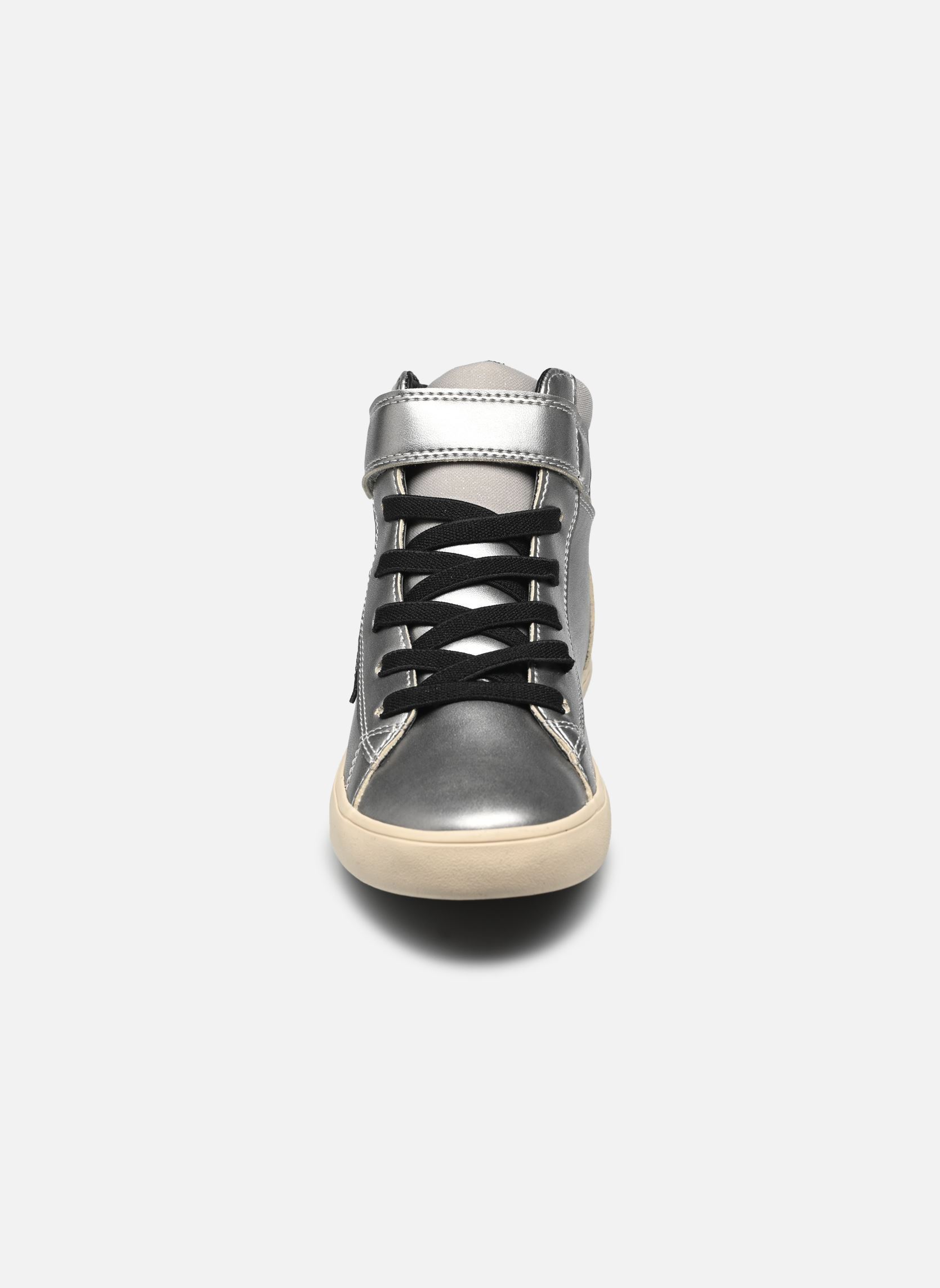 Baskets hautes J GISLI GIRL C fille argent Geox Baskets hautes J GISLI GIRL C fille argent DK SILVER/BLACK