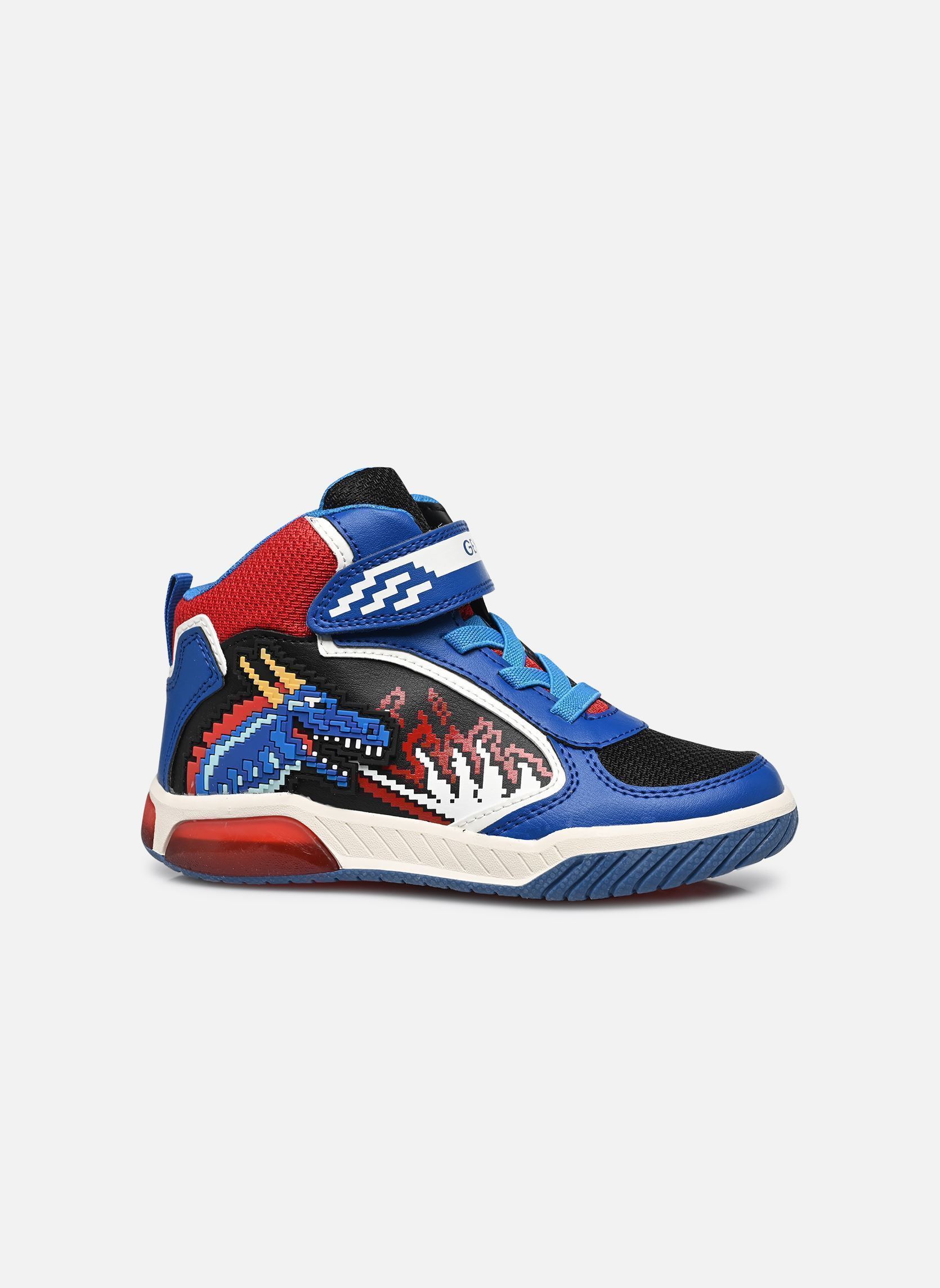 Baskets hautes J INEK BOY A multicolore Geox Baskets hautes J INEK BOY A multicolore Bleu Royal / Rouge