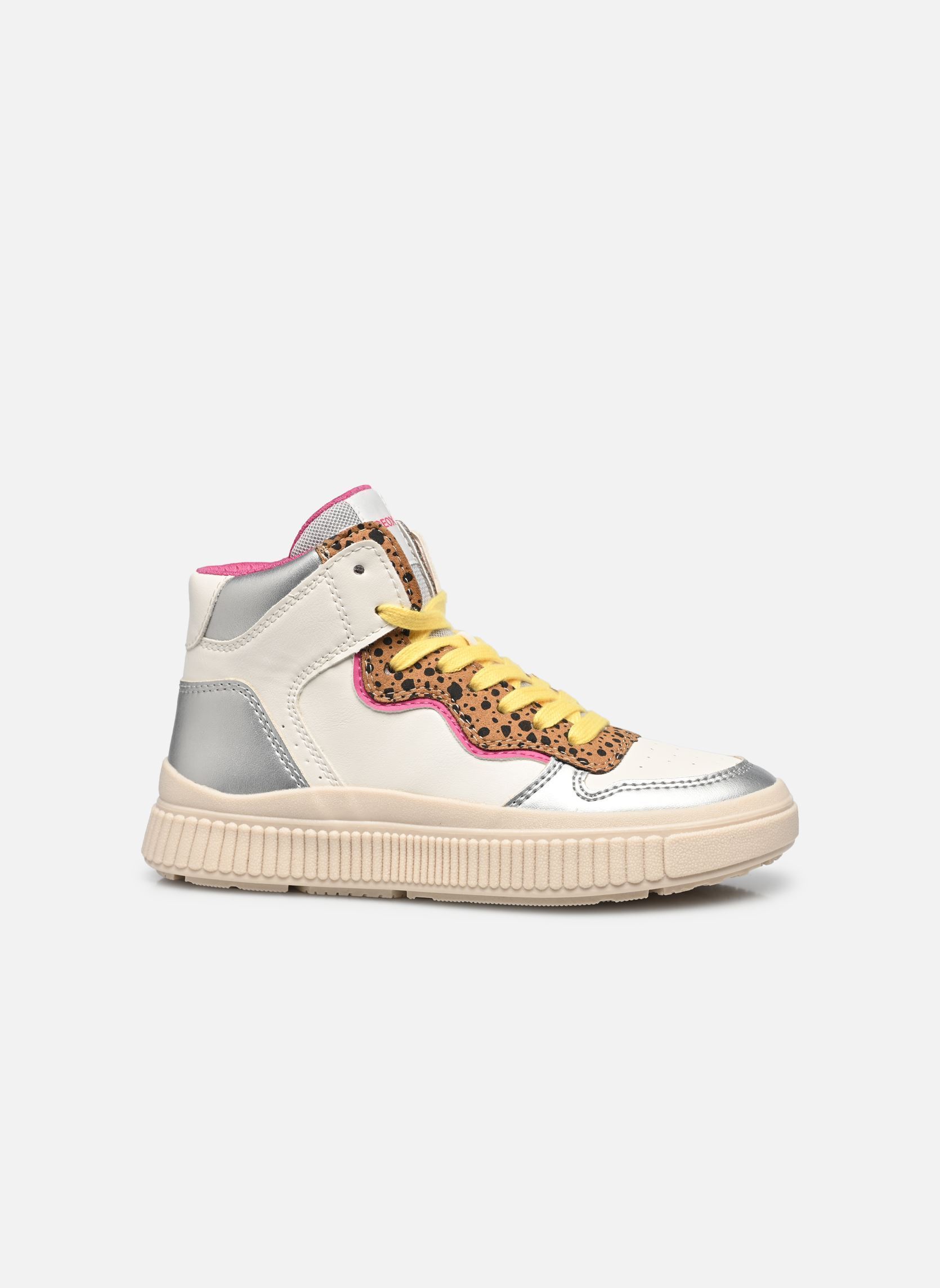Baskets hautes J LAQUINNY GIRL B fille blanc Geox Baskets hautes J LAQUINNY GIRL B fille blanc Blanc / Fuchsia
