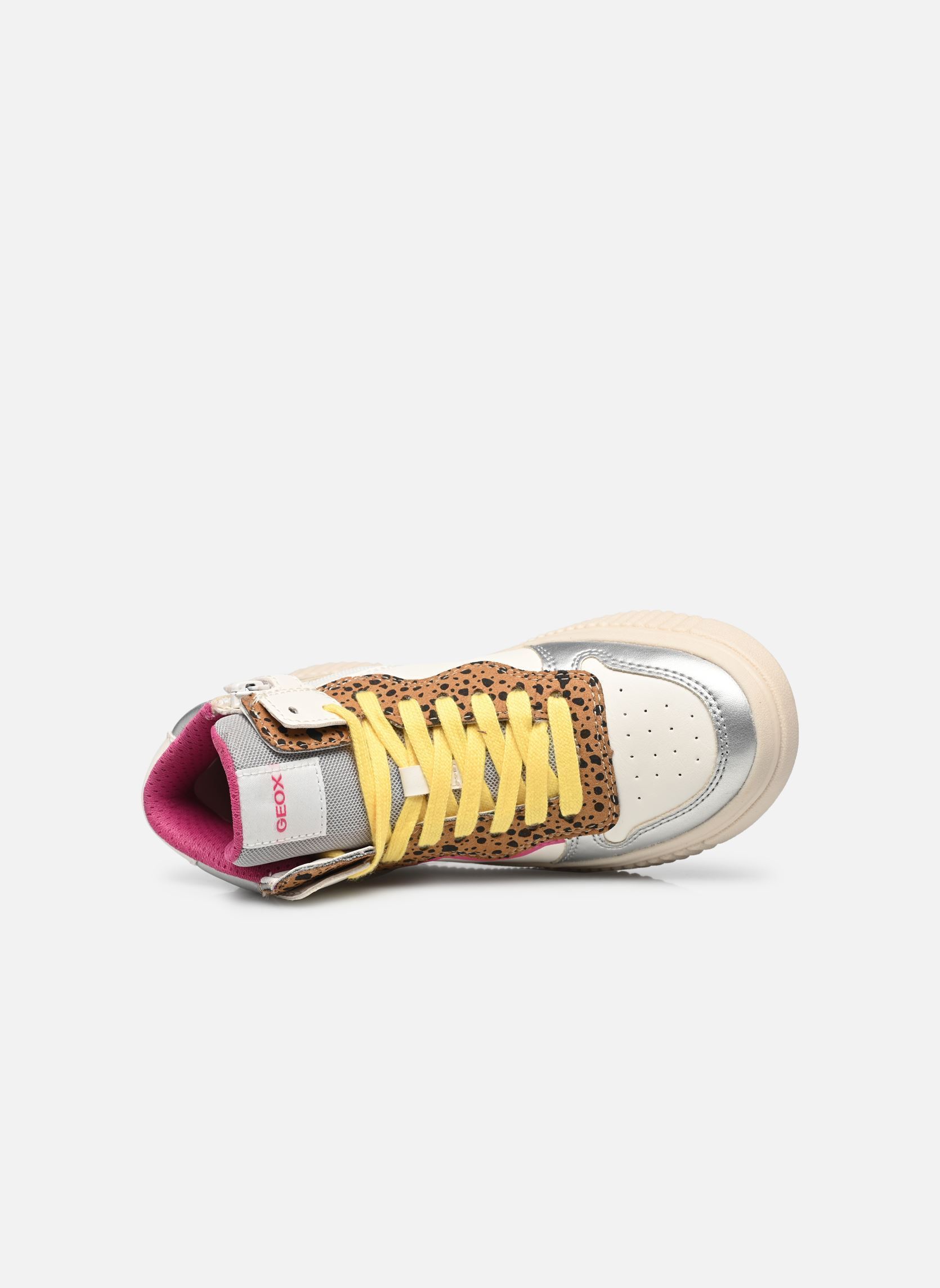 Baskets hautes J LAQUINNY GIRL B fille blanc Geox Baskets hautes J LAQUINNY GIRL B fille blanc Blanc / Fuchsia