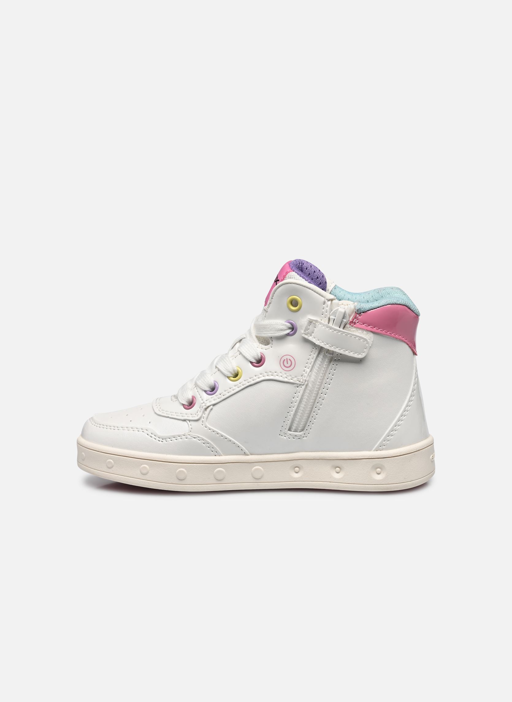 Knöchelhohe Sneaker J SKYLIN GIRL D mädchen weiß Geox Knöchelhohe Sneaker J SKYLIN GIRL D mädchen weiß Blanc/Multicolore
