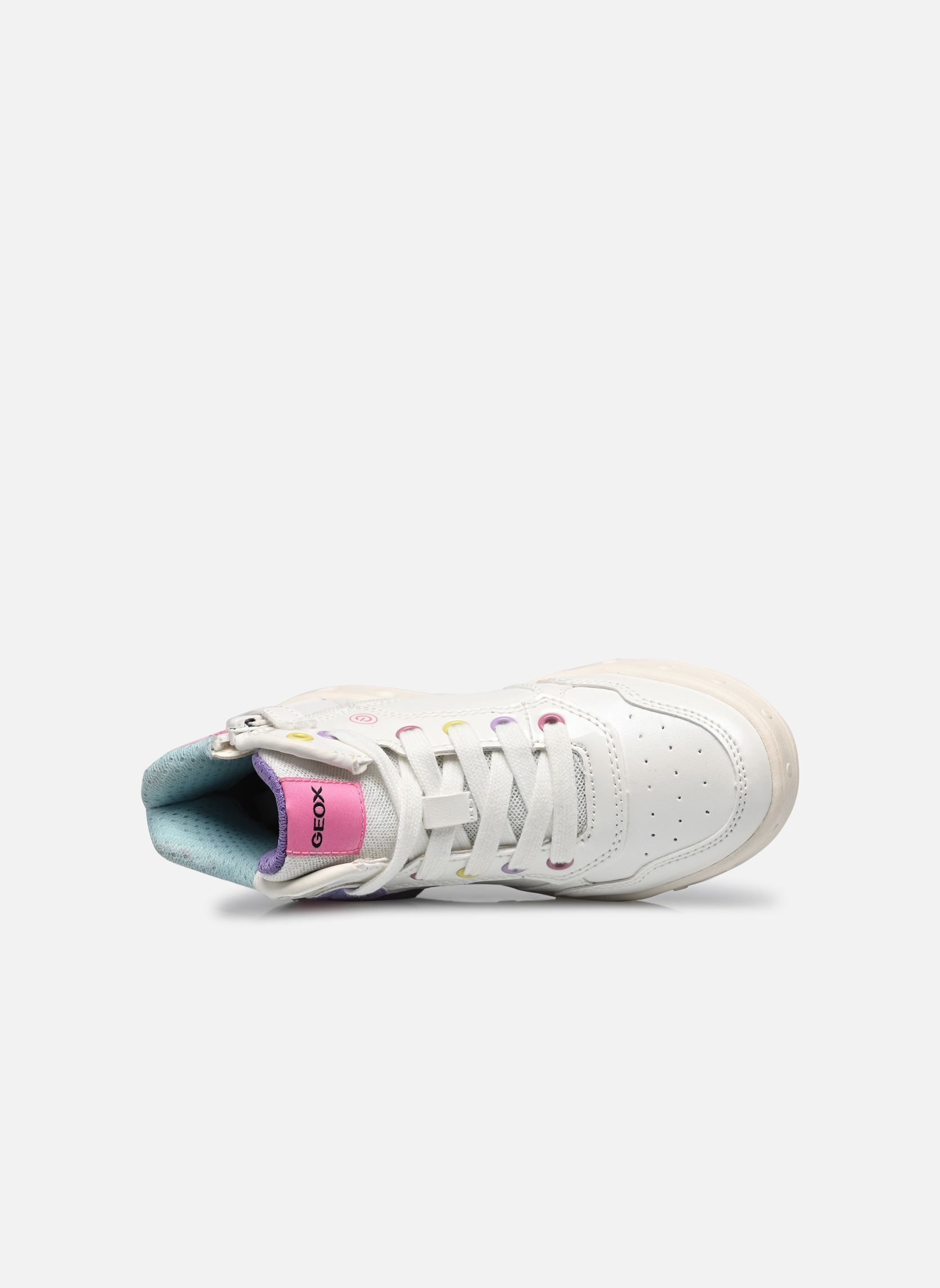 Knöchelhohe Sneaker J SKYLIN GIRL D mädchen weiß Geox Knöchelhohe Sneaker J SKYLIN GIRL D mädchen weiß Blanc/Multicolore