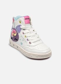 Knöchelhohe Sneaker J SKYLIN GIRL D mädchen weiß Geox Knöchelhohe Sneaker J SKYLIN GIRL D mädchen weiß Blanc/Multicolore