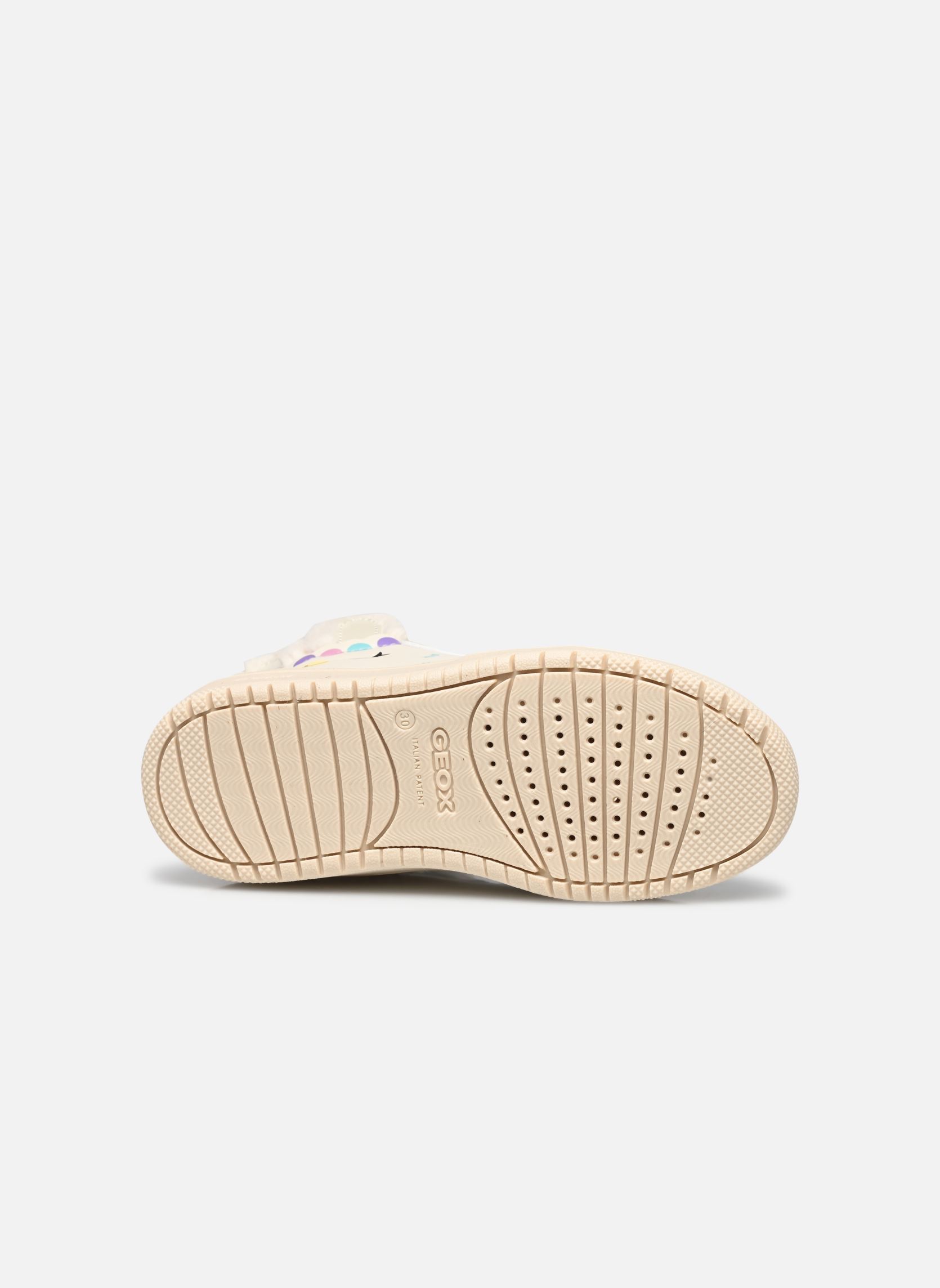 Baskets hautes J WASHIBA GIRL E fille blanc Geox Baskets hautes J WASHIBA GIRL E fille blanc LT IVORY/MULTICOLOR