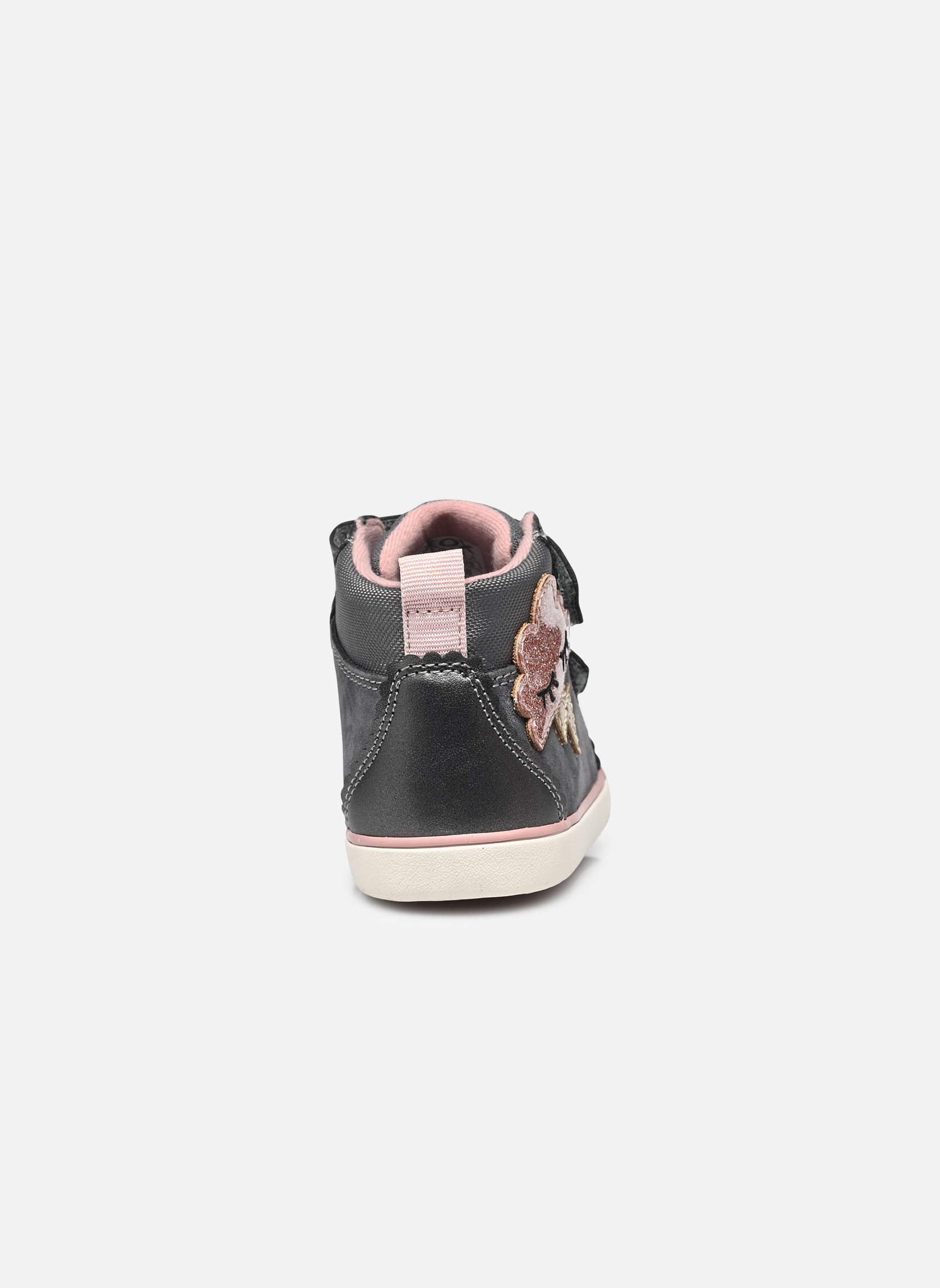 Baskets hautes B GISLI GIRL D fille gris Geox Baskets hautes B GISLI GIRL D fille gris Gris Foncé