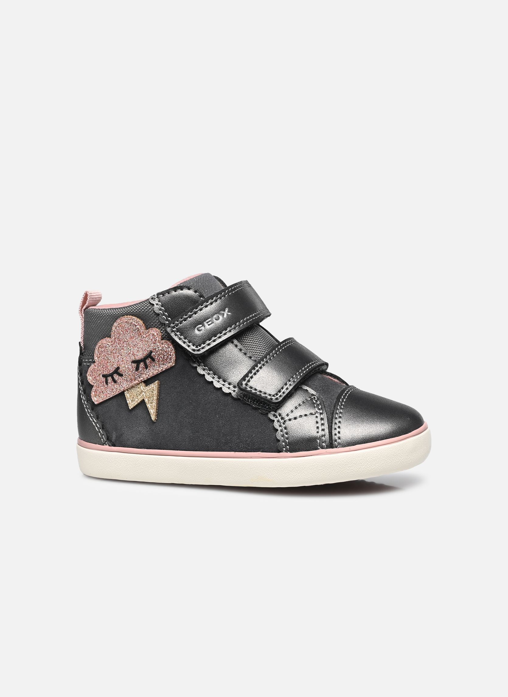 Baskets hautes B GISLI GIRL D fille gris Geox Baskets hautes B GISLI GIRL D fille gris Gris Foncé