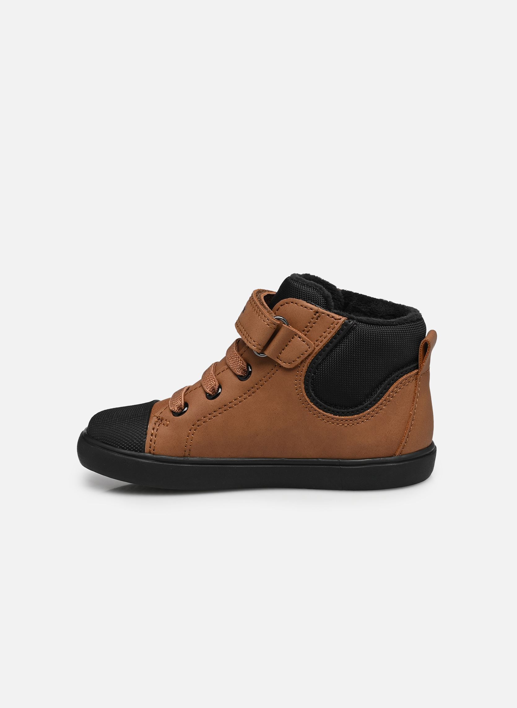 Hoge sneakers B GISLI BOY C jongens bruin Geox Hoge sneakers B GISLI BOY C jongens bruin BROWN/BLACK