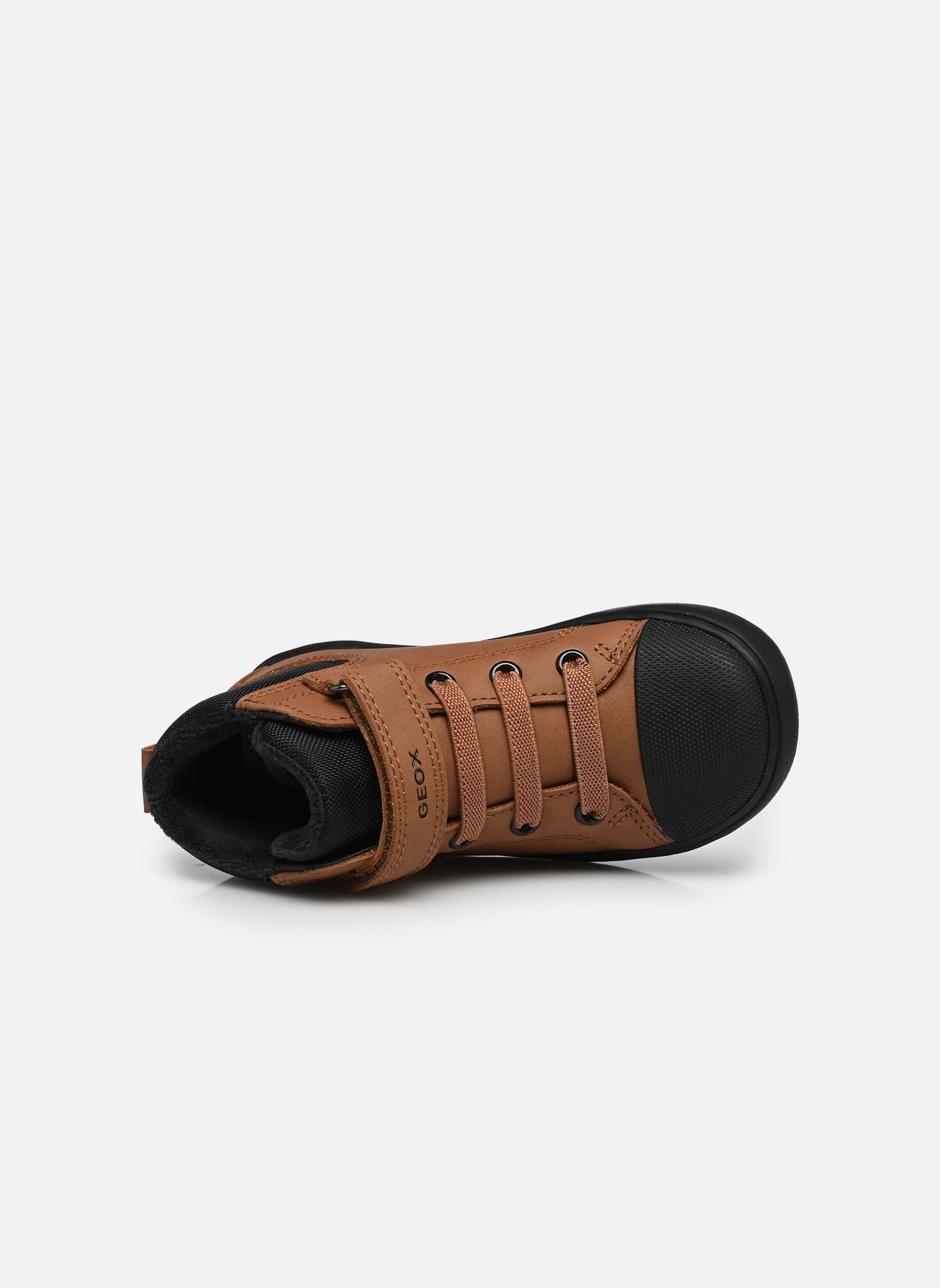 Hoge sneakers B GISLI BOY C jongens bruin Geox Hoge sneakers B GISLI BOY C jongens bruin BROWN/BLACK