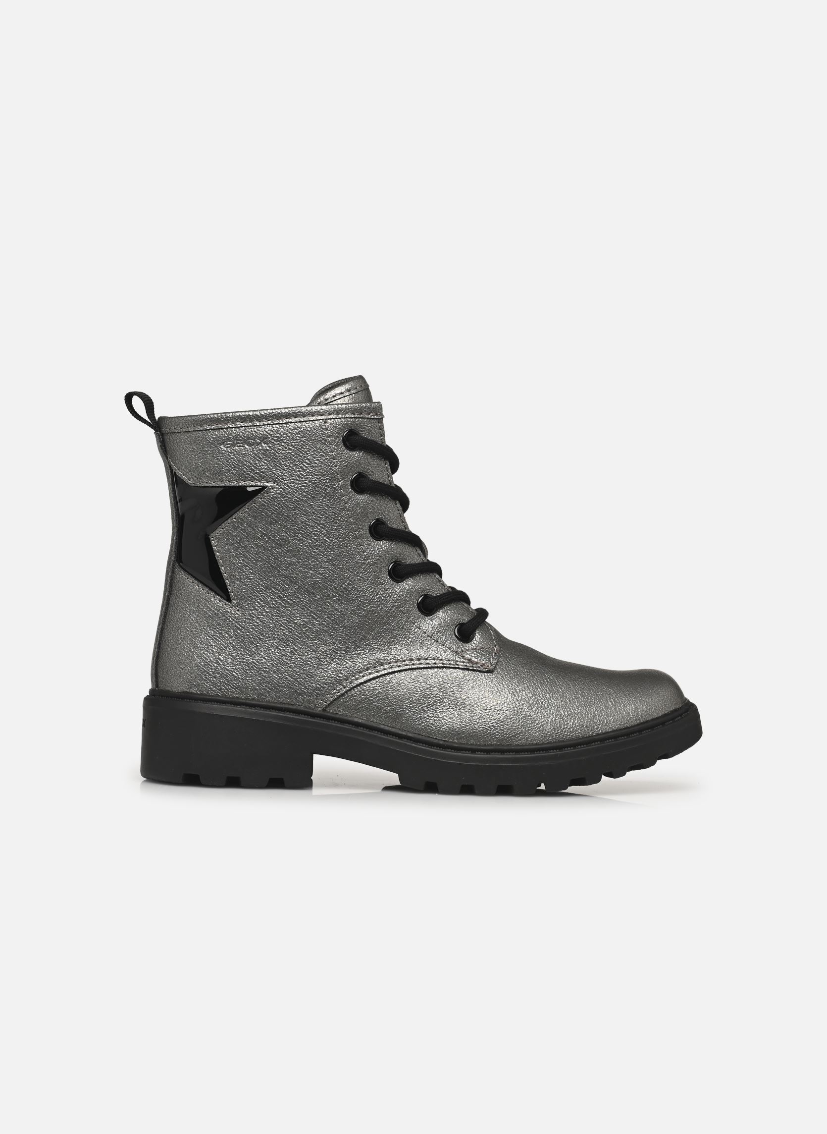 Enkellaarsjes J CASEY GIRL G meisjes grijs Geox Enkellaarsjes J CASEY GIRL G meisjes grijs Graphite/Black