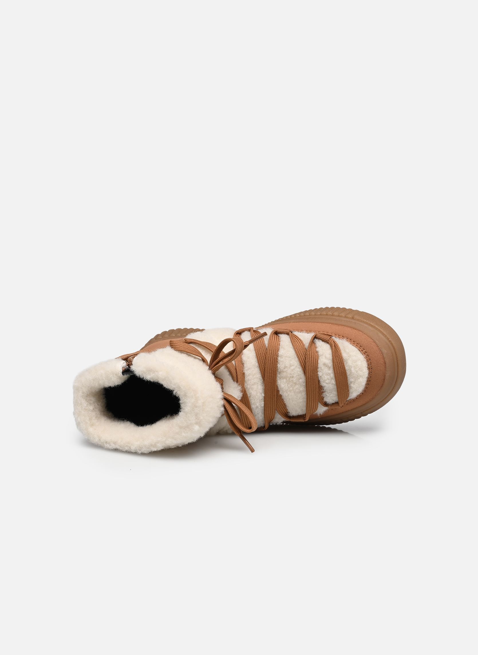 Bottes de neige J LAQUINNY GIRL D fille marron Geox Bottes de neige J LAQUINNY GIRL D fille marron WHISKY/OFF WHITE
