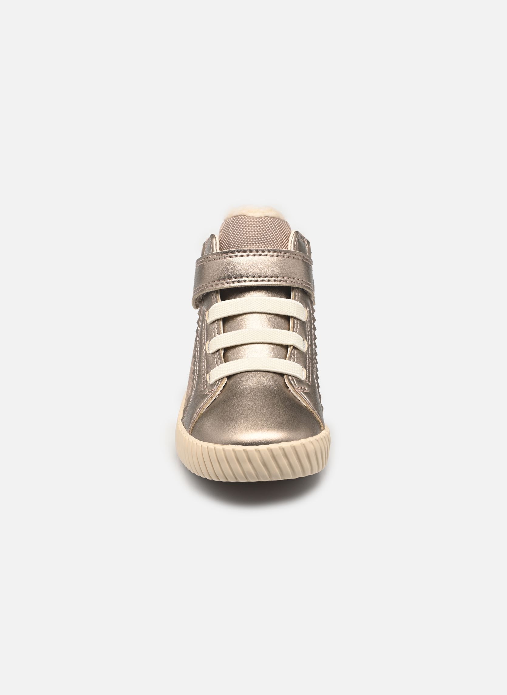 Knöchelhohe Sneaker B MIRROLESS GIRL A mädchen gold und bronze Geox Knöchelhohe Sneaker B MIRROLESS GIRL A mädchen gold und bronze Beige Foncé