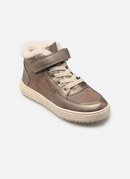 Geox Baskets hautes J THELEVEN GIRL B ABA fille or et bronze