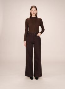 Wijde jeans / Flared Jeans James dames bruin