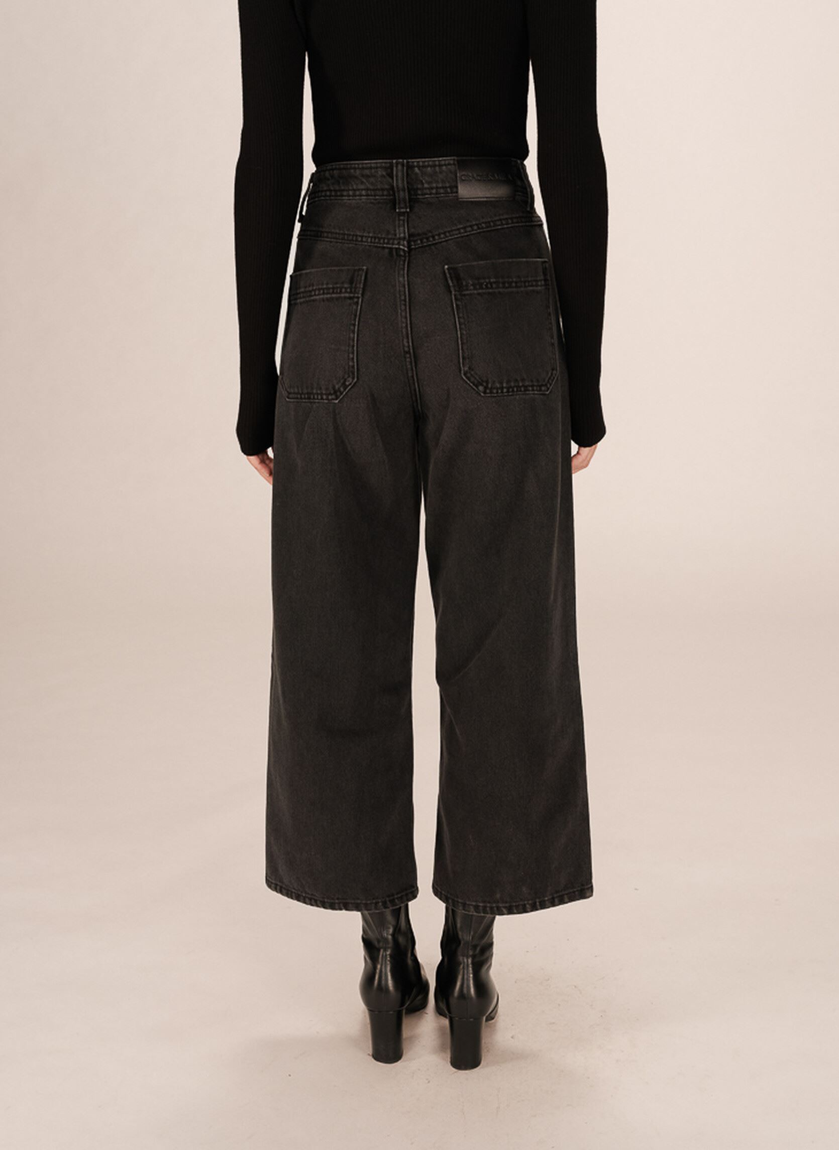 Rechte jeans / Straight Leg Jeans Jonas dames blauw Grace & Mila Rechte jeans / Straight Leg Jeans Jonas dames blauw Black Washed