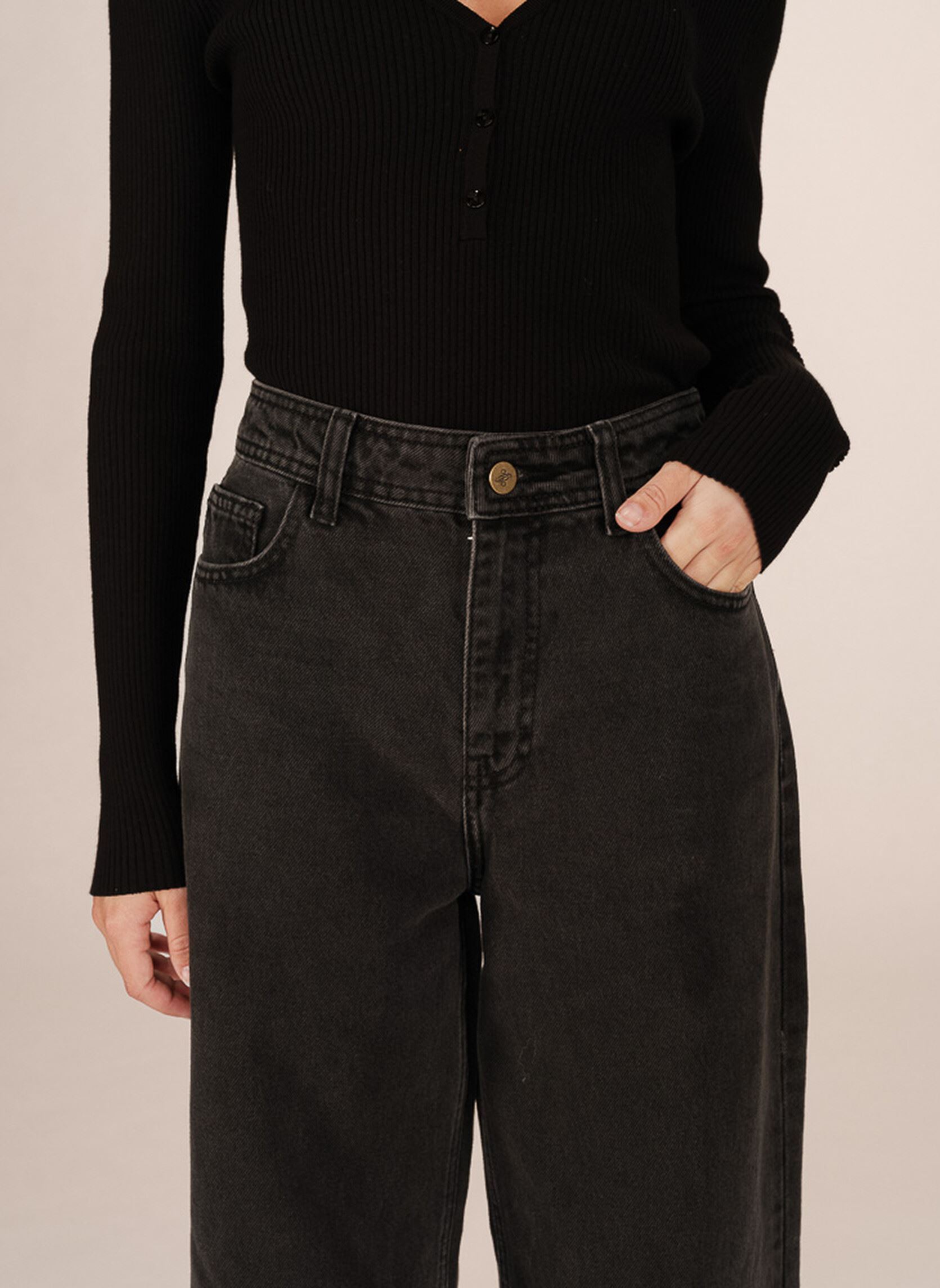 Rechte jeans / Straight Leg Jeans Jonas dames blauw Grace & Mila Rechte jeans / Straight Leg Jeans Jonas dames blauw Black Washed