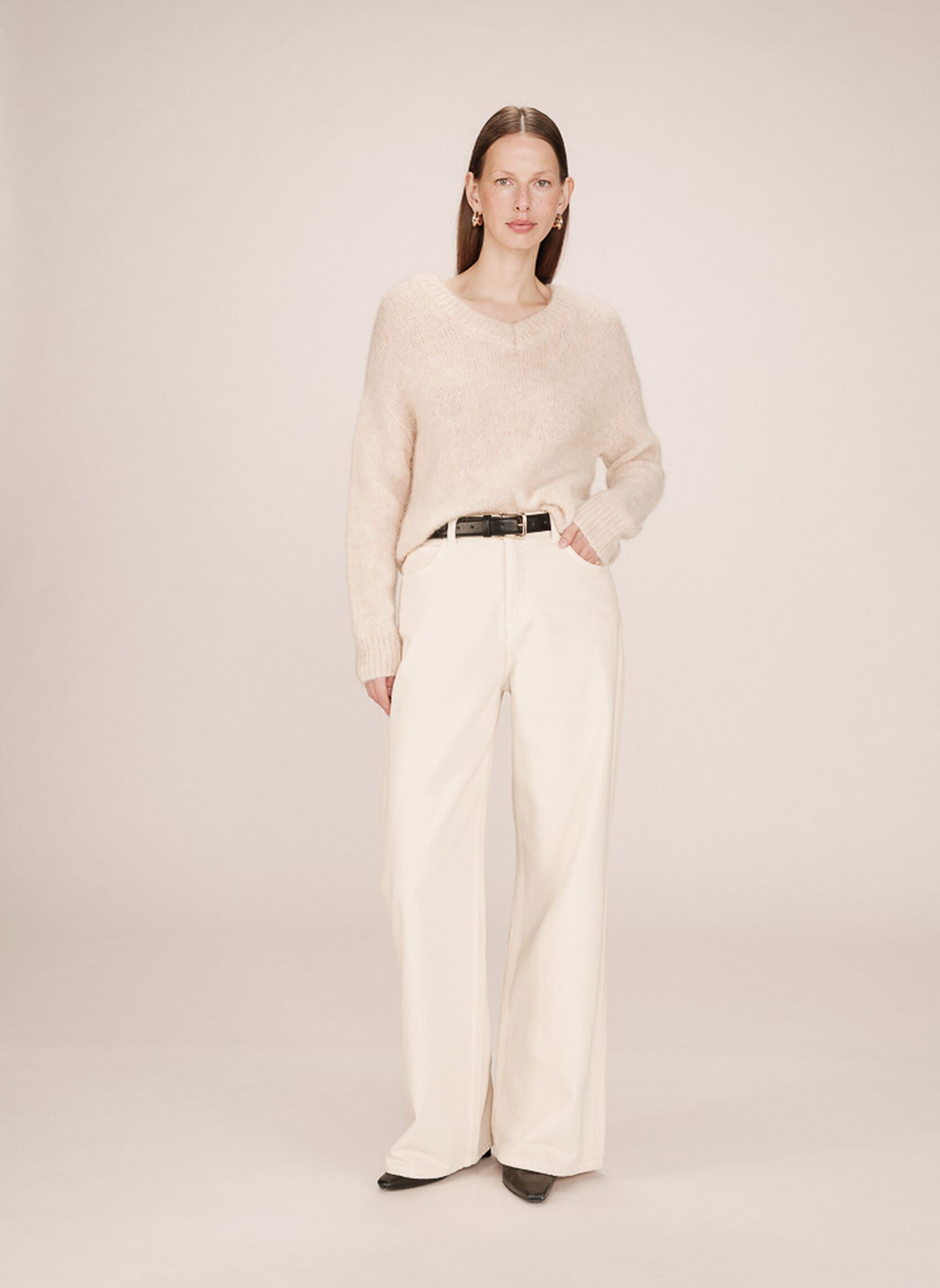 Pulls Sabado femme beige Grace & Mila Pulls Sabado femme beige Vanille