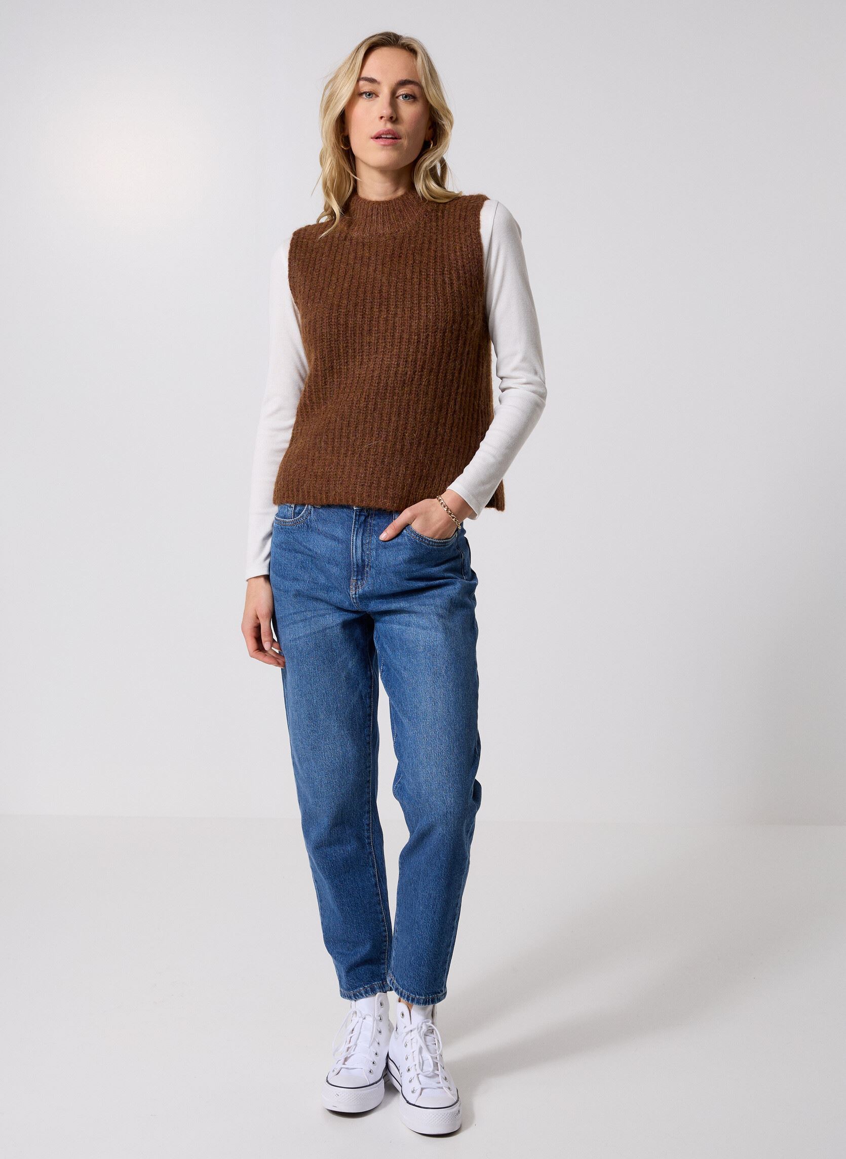 Pulls Sablon femme marron Grace & Mila Pulls Sablon femme marron Acajou