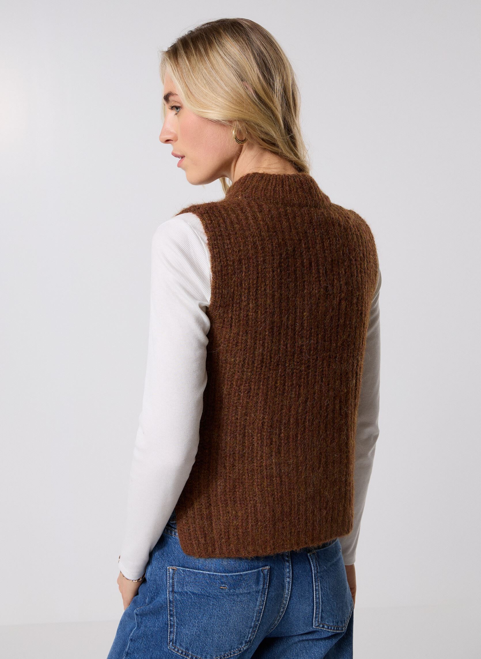 Pulls Sablon femme marron Grace & Mila Pulls Sablon femme marron Acajou
