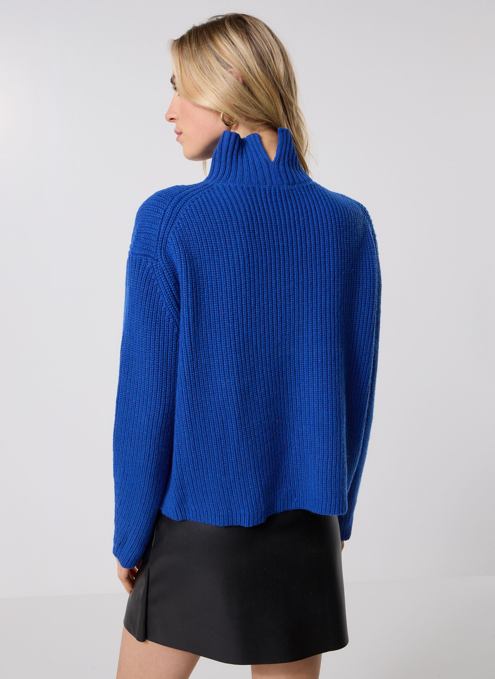 Truien Sagan dames blauw Grace & Mila Truien Sagan dames blauw BLEU COBALT