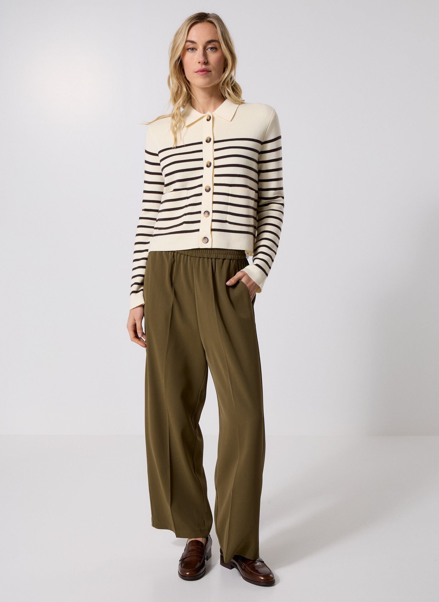 Vesten Sailor dames wit Grace & Mila Vesten Sailor dames wit Ecru