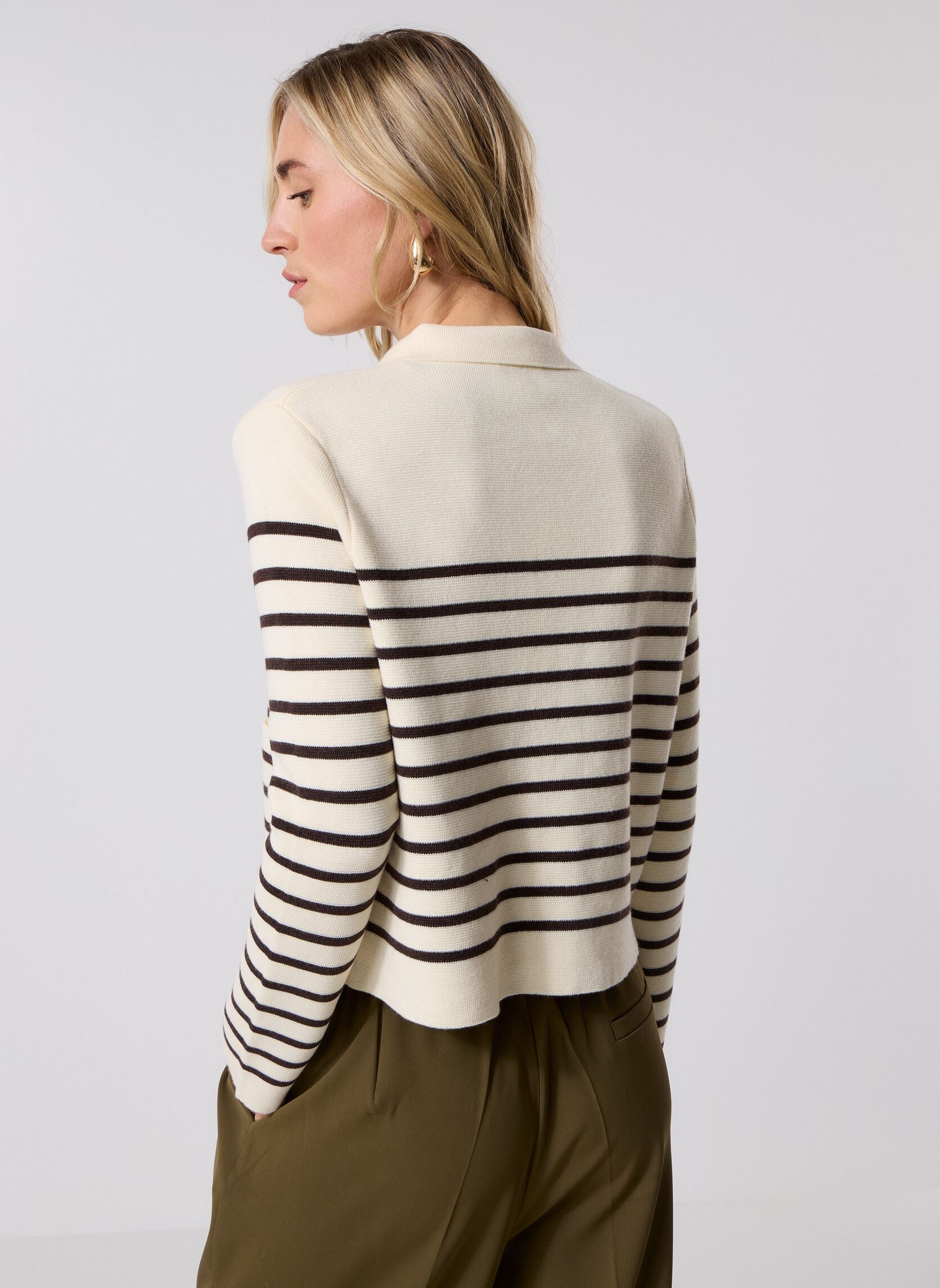 Vesten Sailor dames wit Grace & Mila Vesten Sailor dames wit Ecru