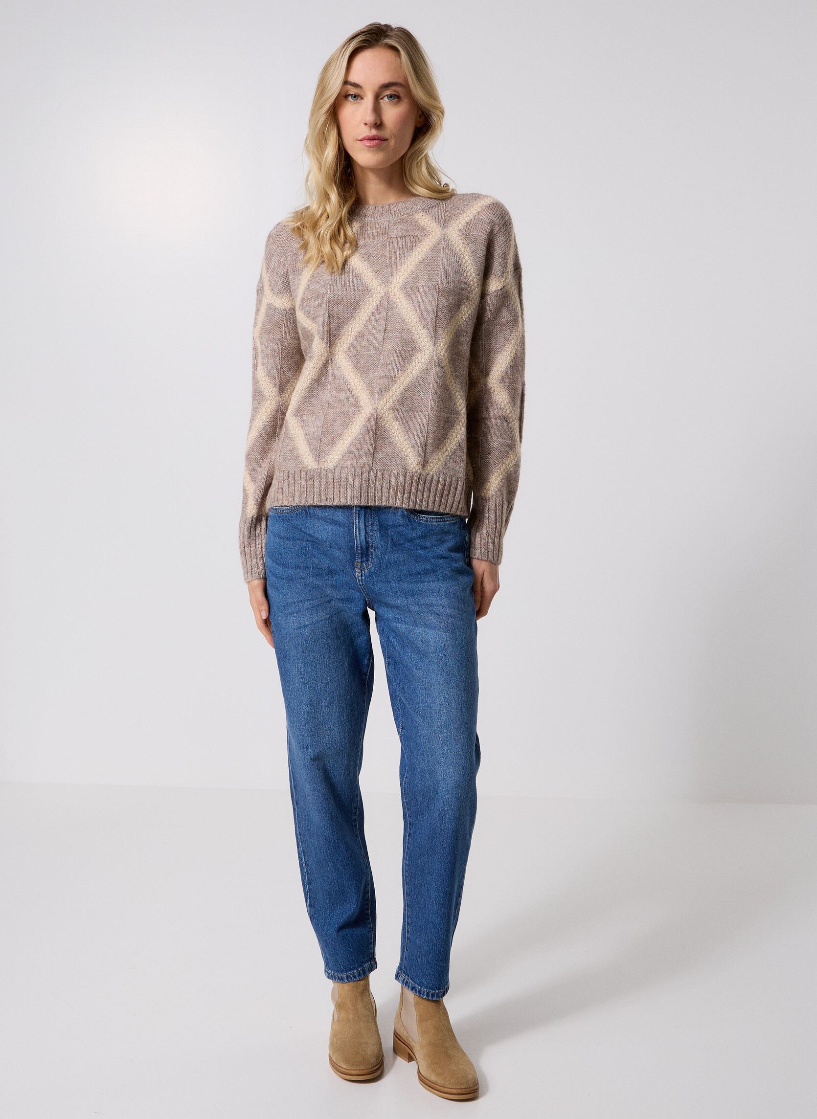 Truien Salinger dames beige Grace & Mila Truien Salinger dames beige Greige