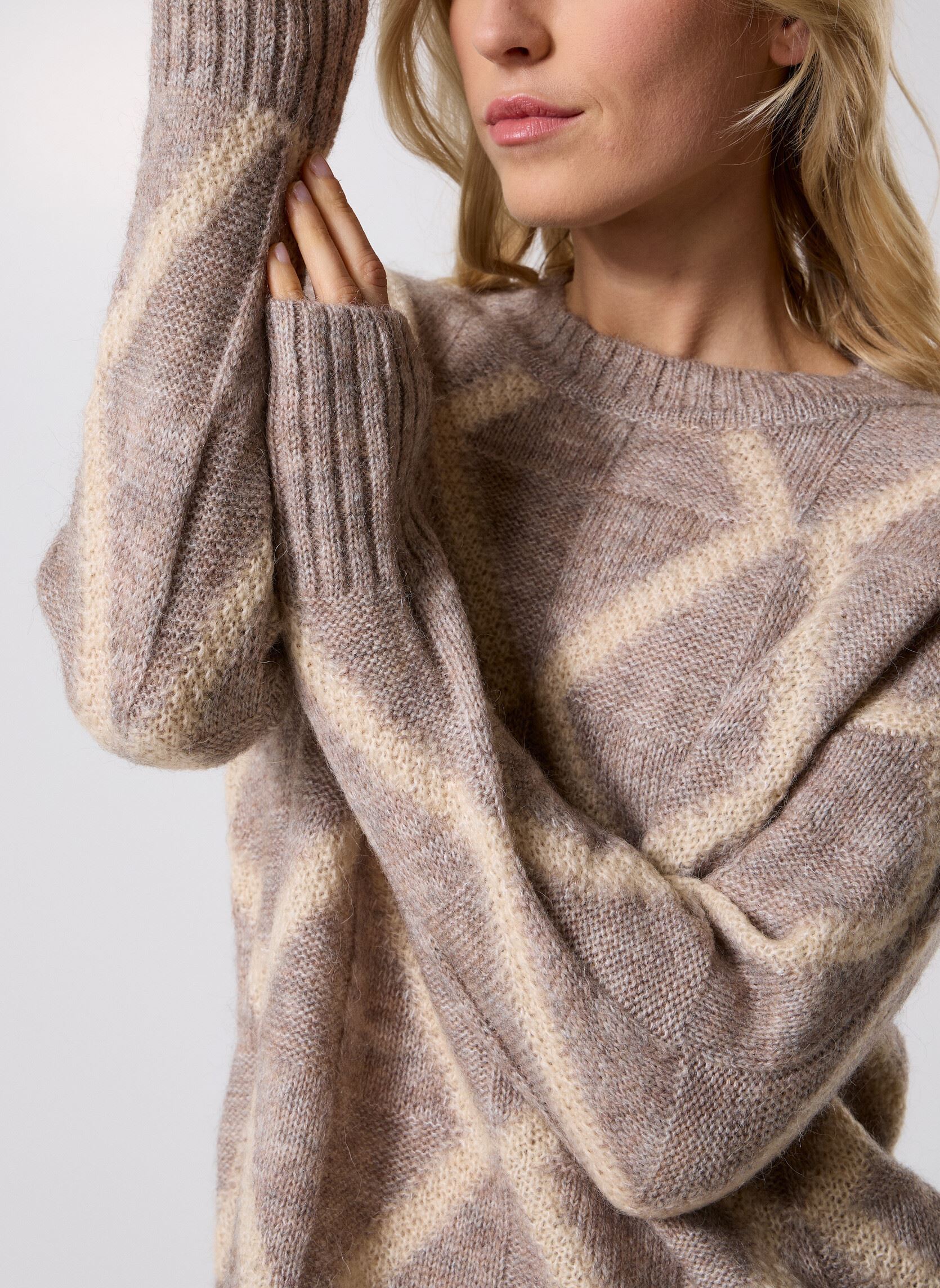 Truien Salinger dames beige Grace & Mila Truien Salinger dames beige Greige