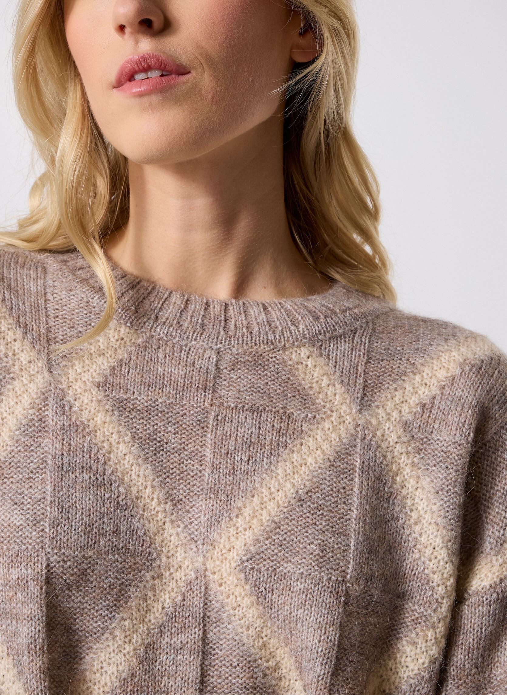 Truien Salinger dames beige Grace & Mila Truien Salinger dames beige Greige