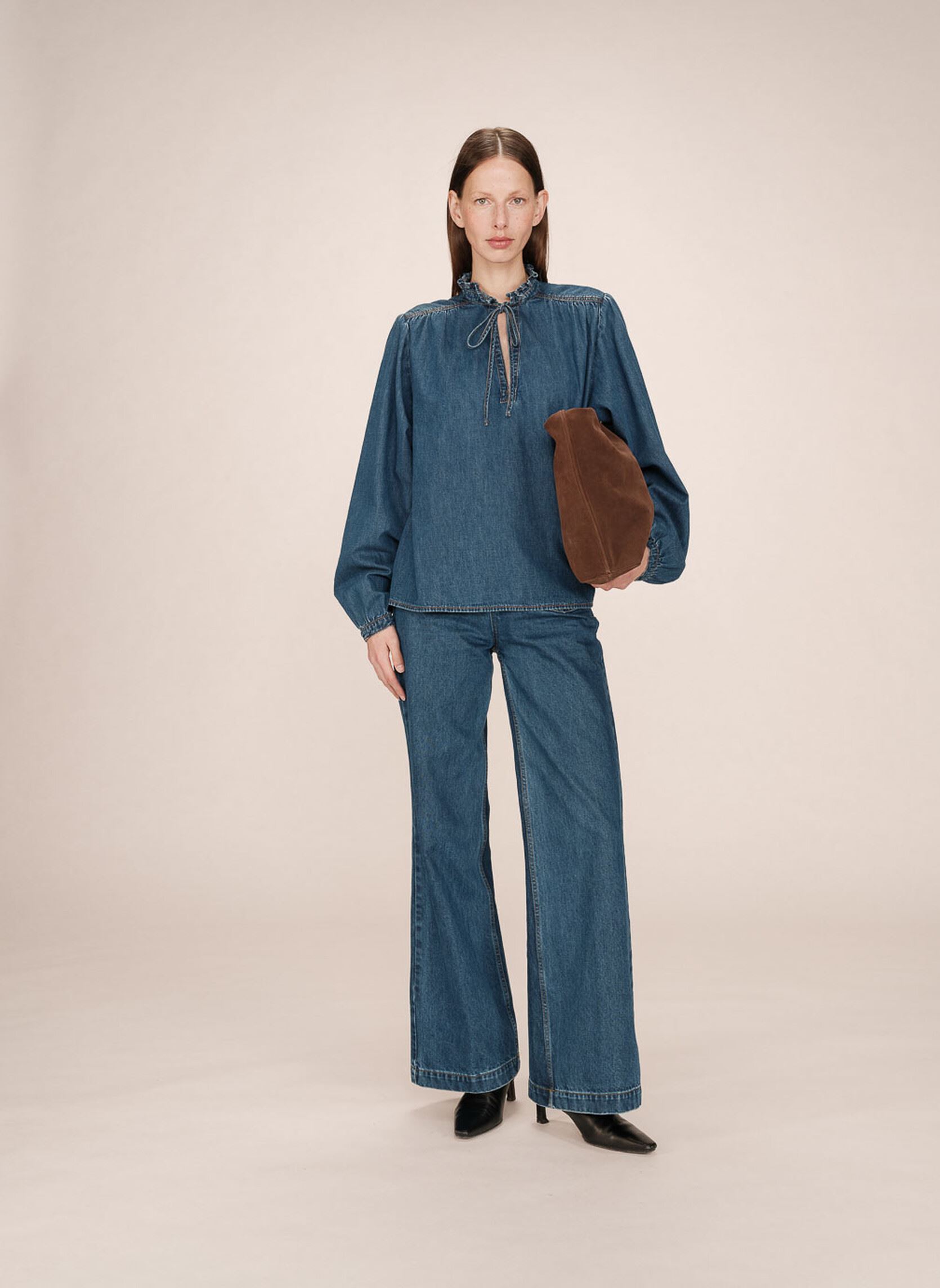 Blouses met lange mouwen Salsa dames blauw Grace & Mila Blouses met lange mouwen Salsa dames blauw Medium Blue