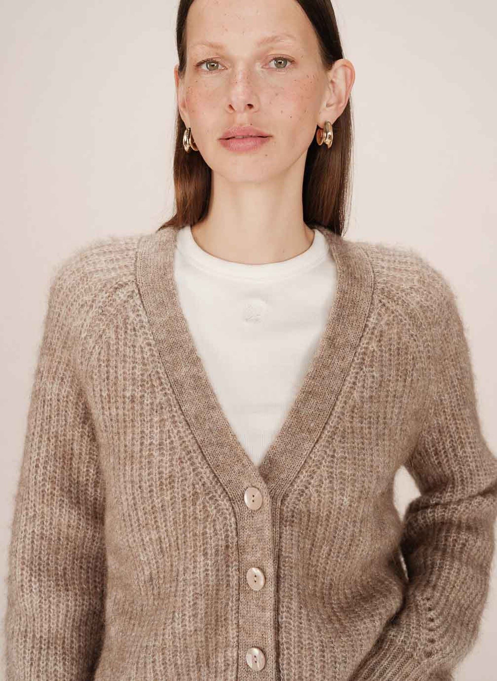 Gilets Saluda femme beige Grace & Mila Gilets Saluda femme beige Greige