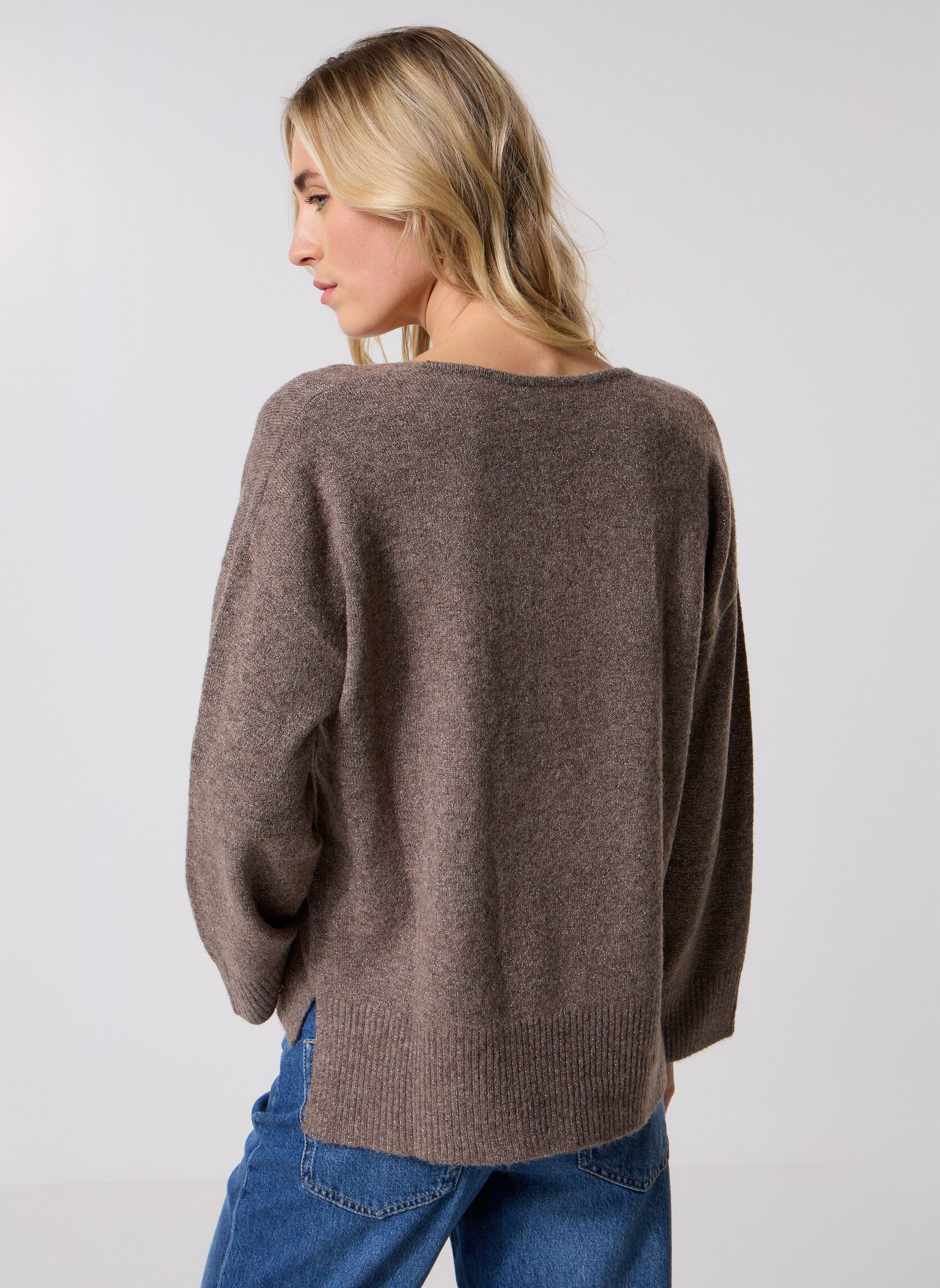 Truien Salvador dames beige Grace & Mila Truien Salvador dames beige Taupe