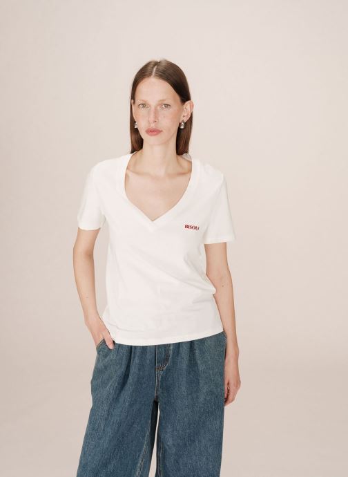 Grace & Mila T-shirts met korte mouwen Samory dames wit